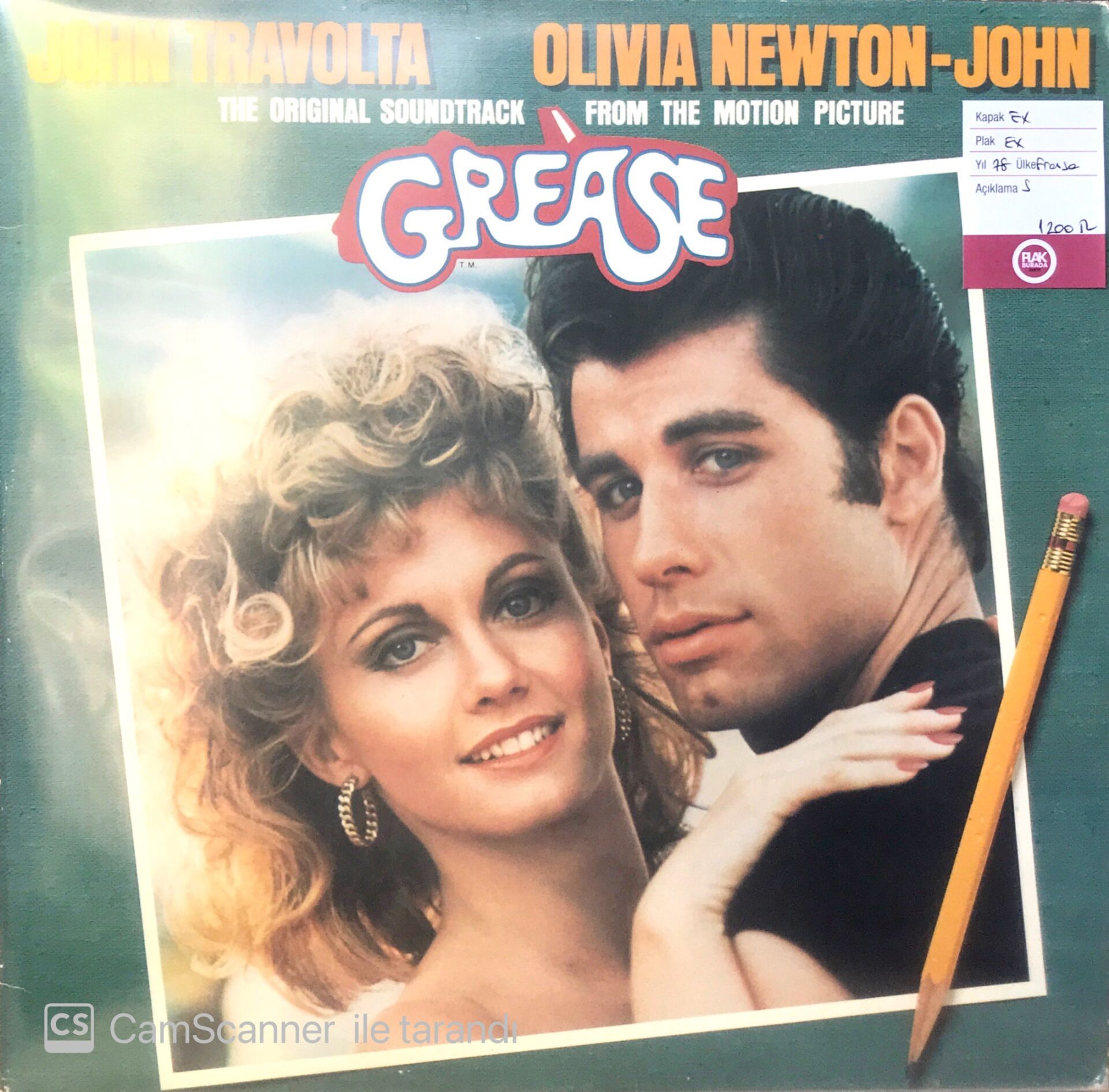 Grease Soundtrack Double LP