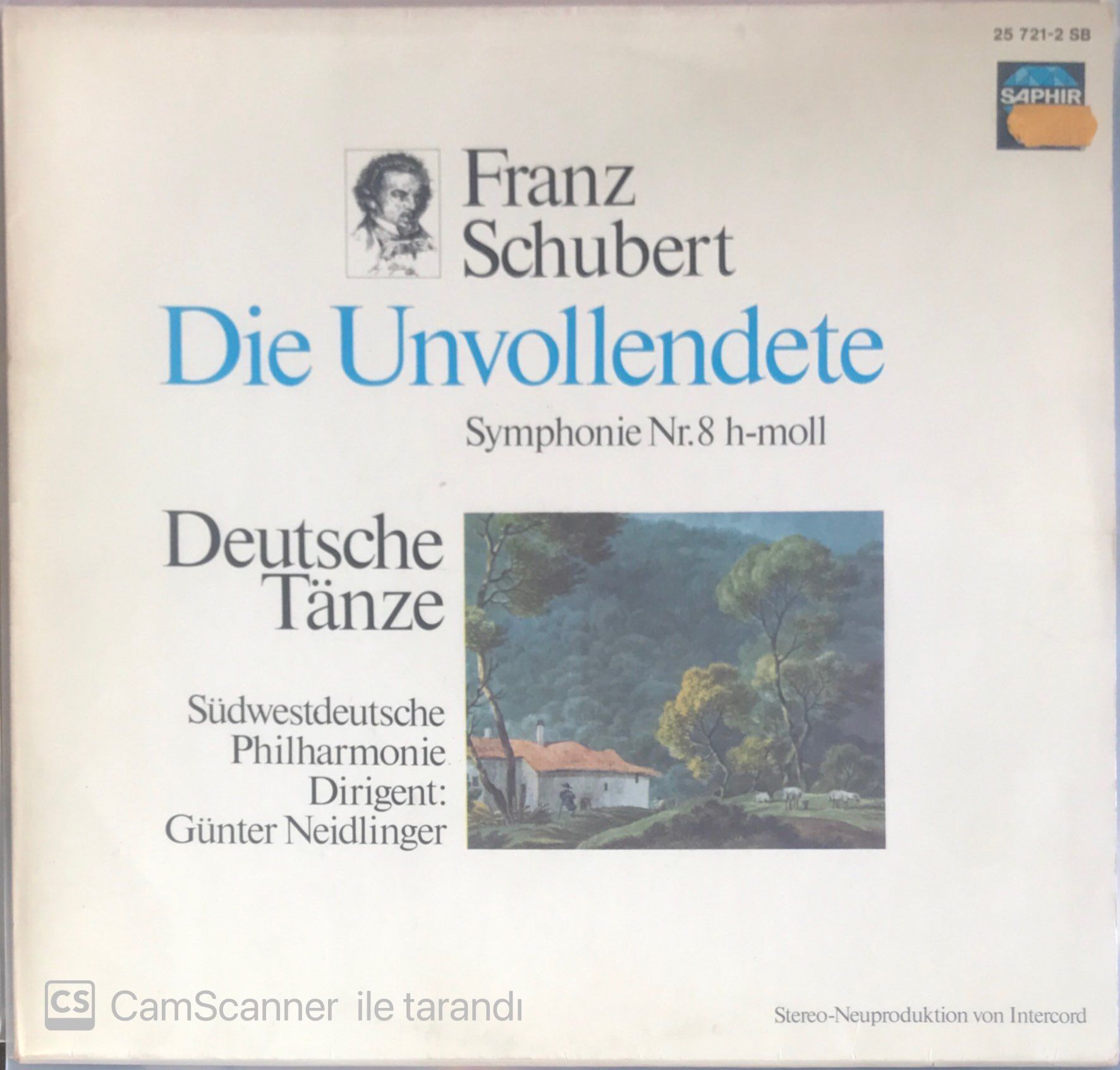 Franz Schubert - Die Unvollendete LP