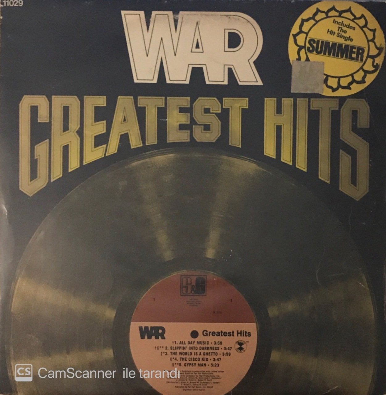 Greatest Hits War LP