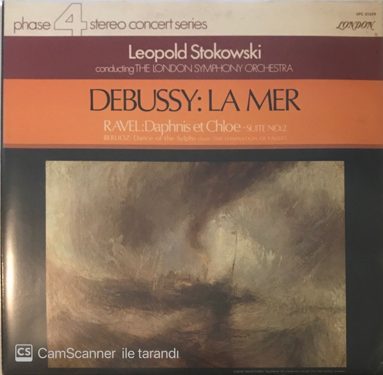 Leopold Stokowski Contucting The London Symphony Orchestra Debussy : La Mer LP