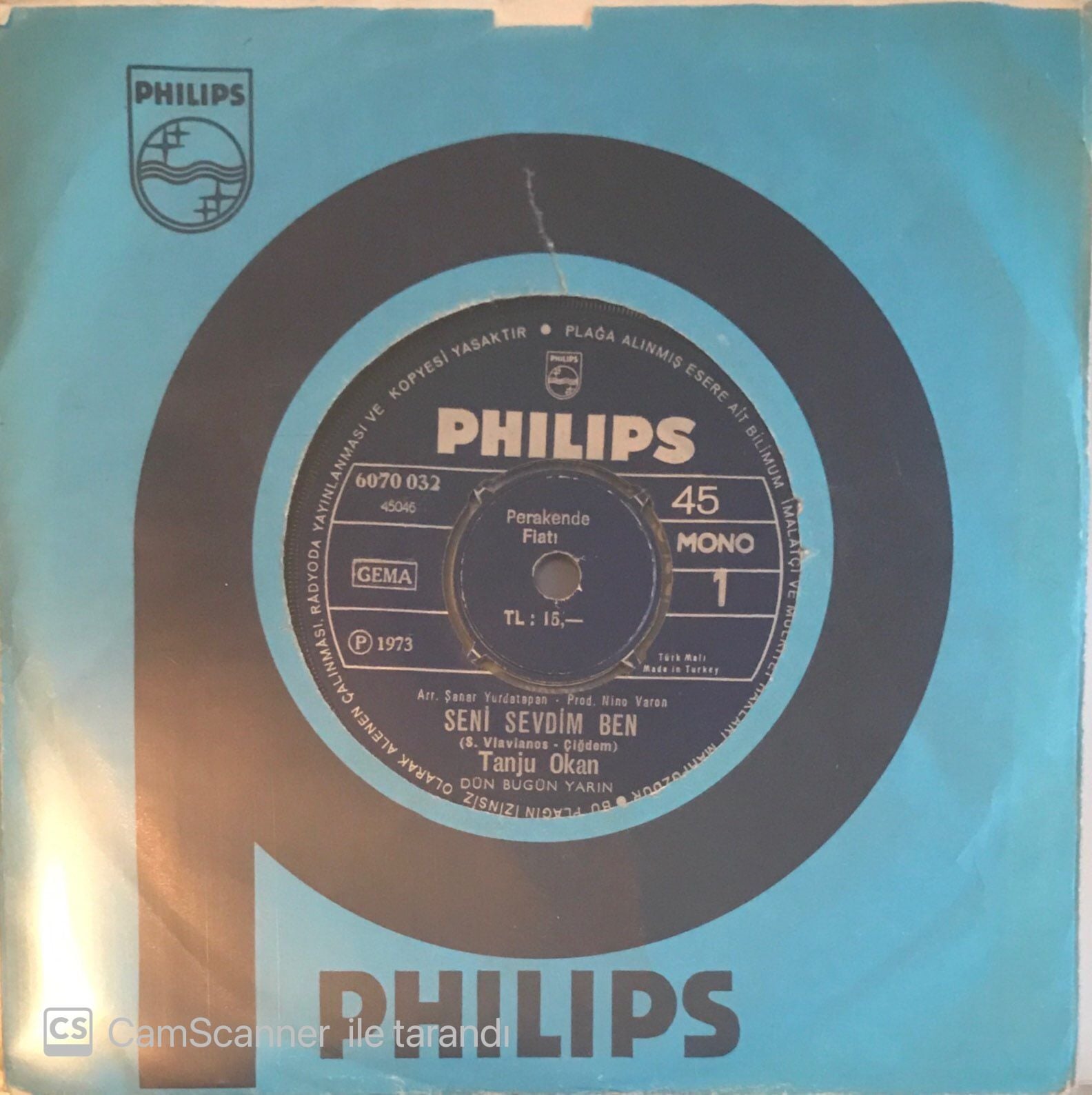 Tanju Okan - Seni Sevdim Ben 45lik