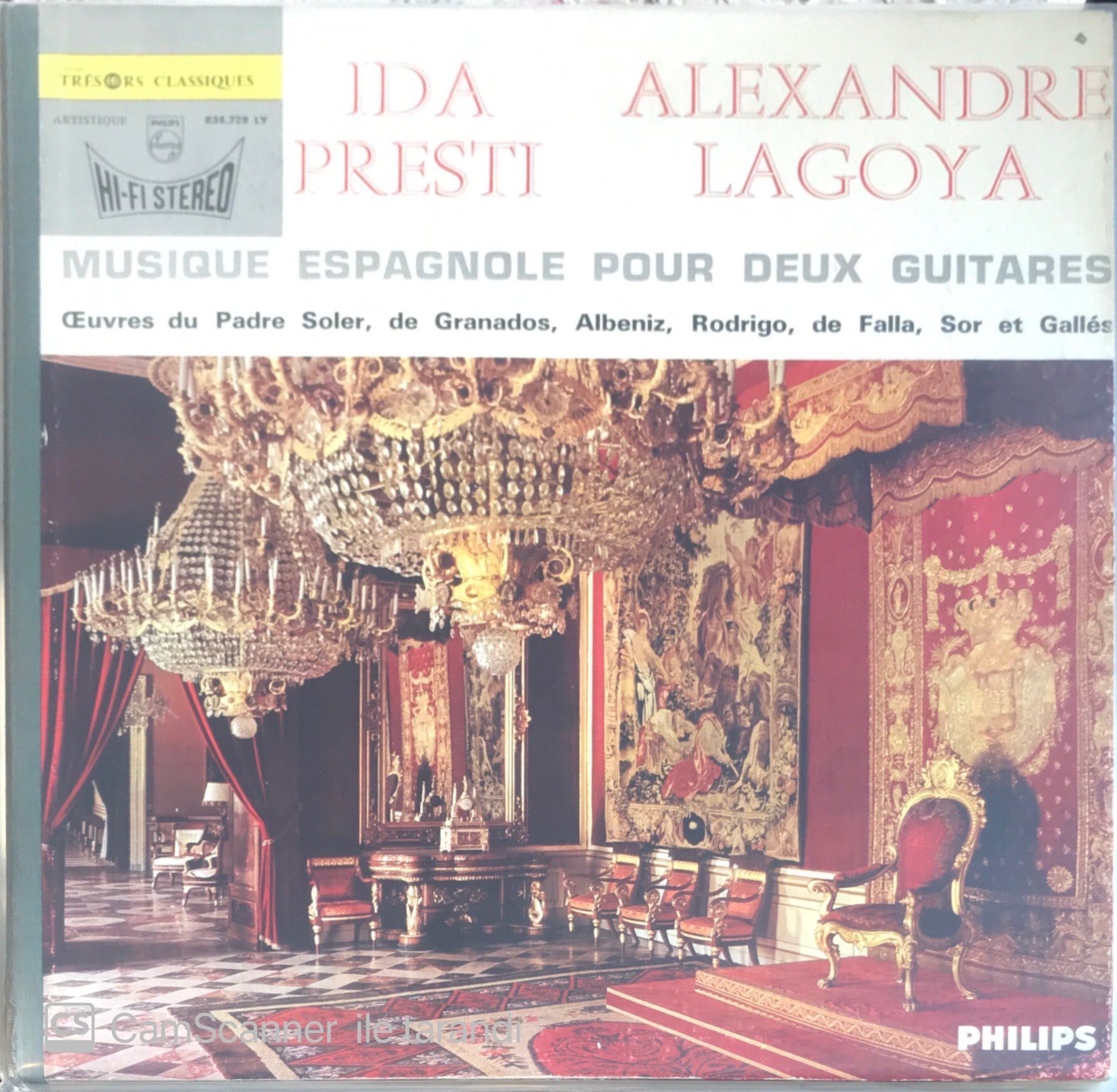 Ida Presti Alexandre Lagoya - Musique Espagnole Pour Deux Guitares LP