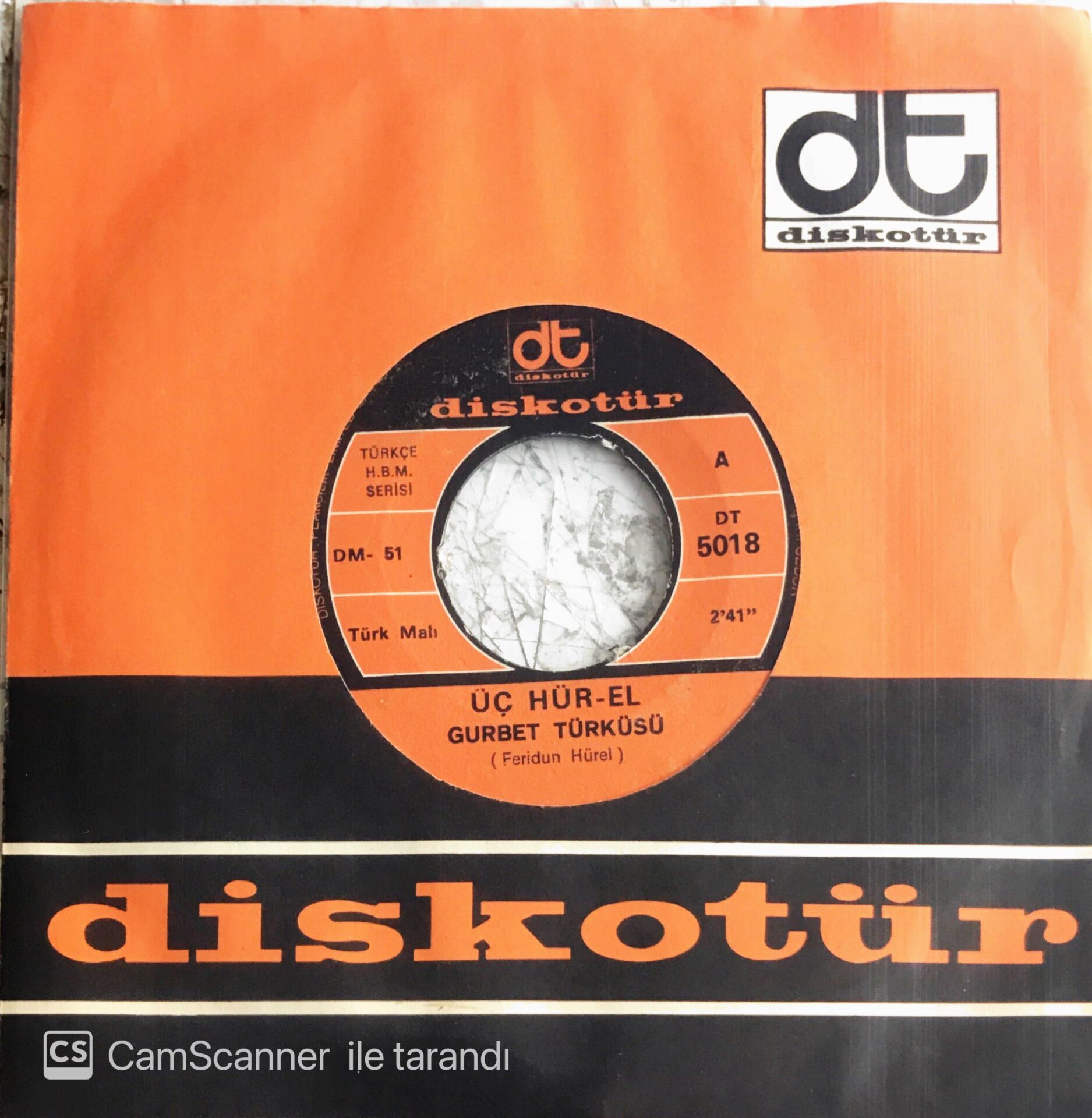 Üç Hürel - Gurbet Türküsü/Diday-Dom - 45'lik