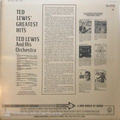 Ted Lewis' Greatest Hits LP