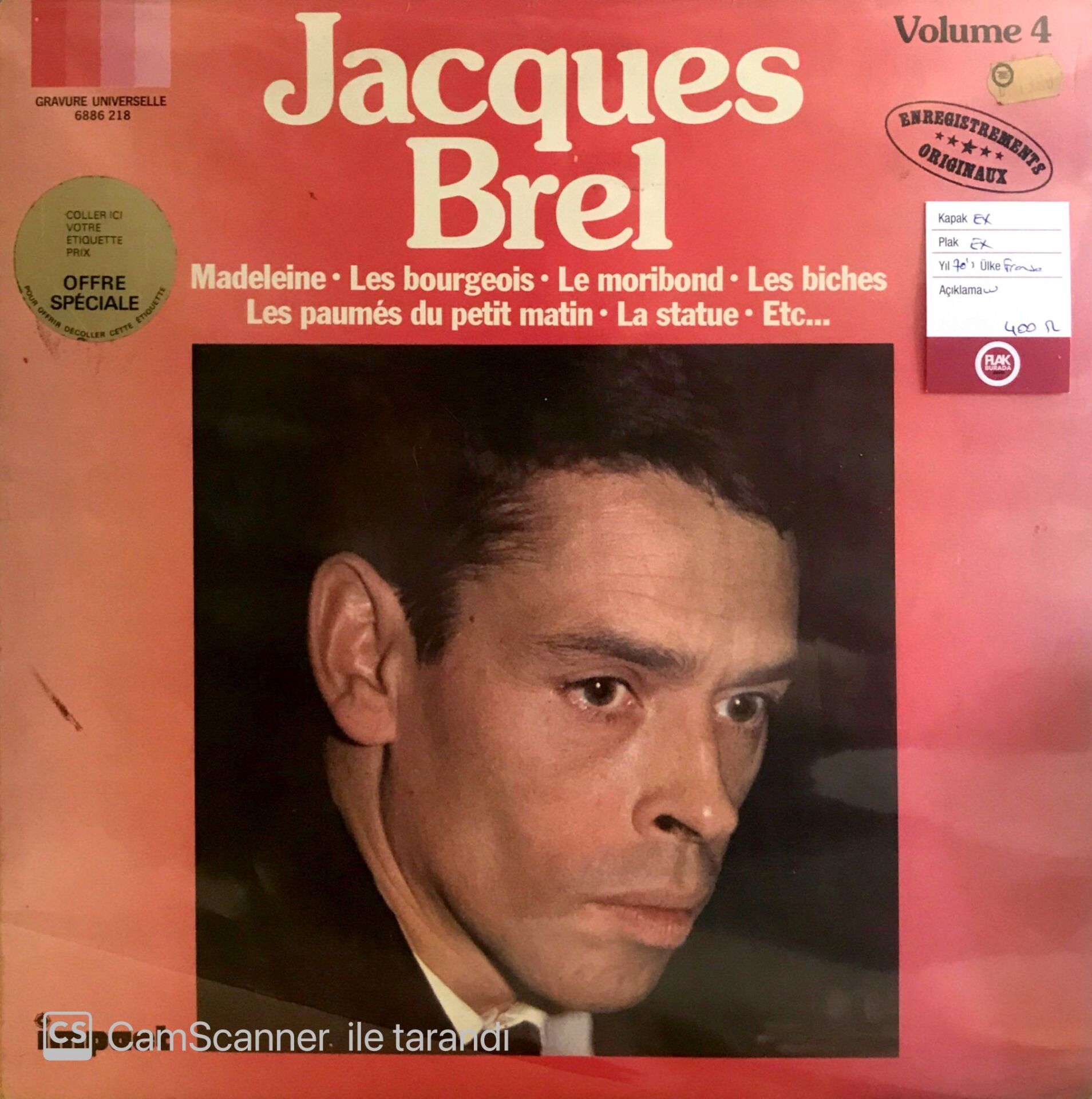 Jacques Brel / Volume 4 LP
