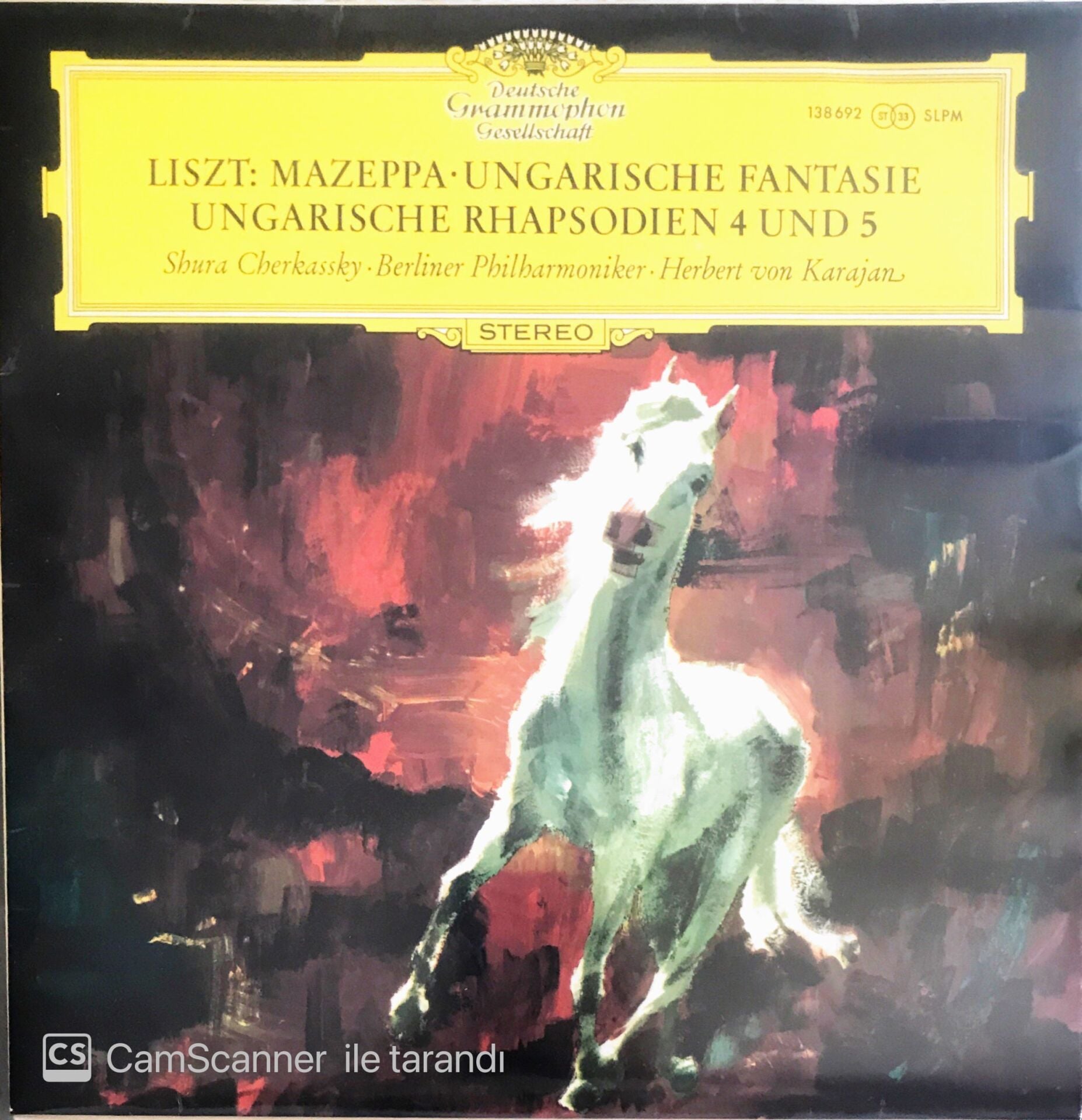 Franz Liszt - Mazeppa Hungarian Rhapsodies No.4 and 5 Hungarian Fantasia - LP