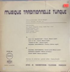 Musique Traditionnelle Turque Pieces Instrumentales LP
