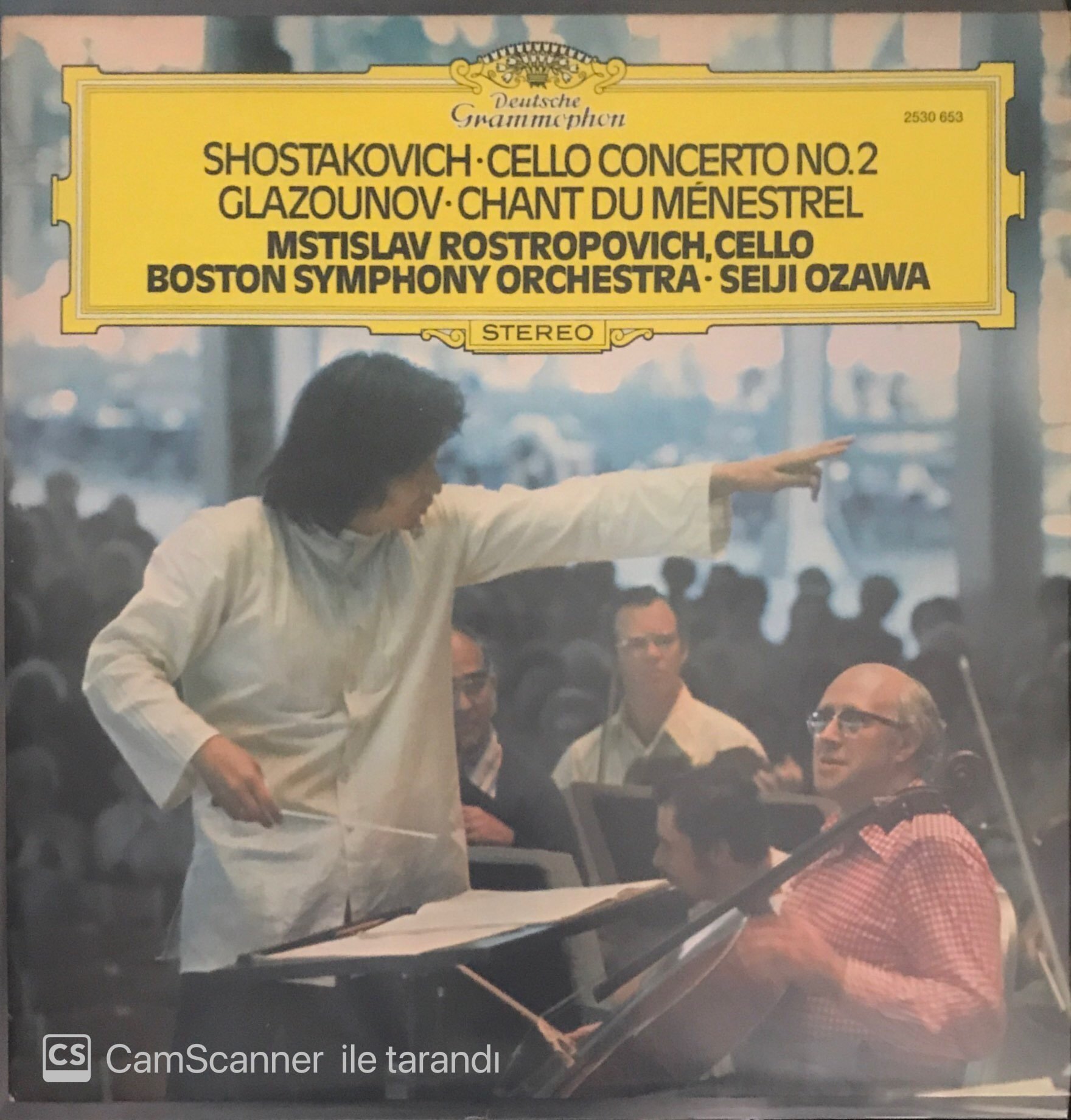 Shostakovich Cello Concerto No 2 Glazounov Chant Du Menestrel LP
