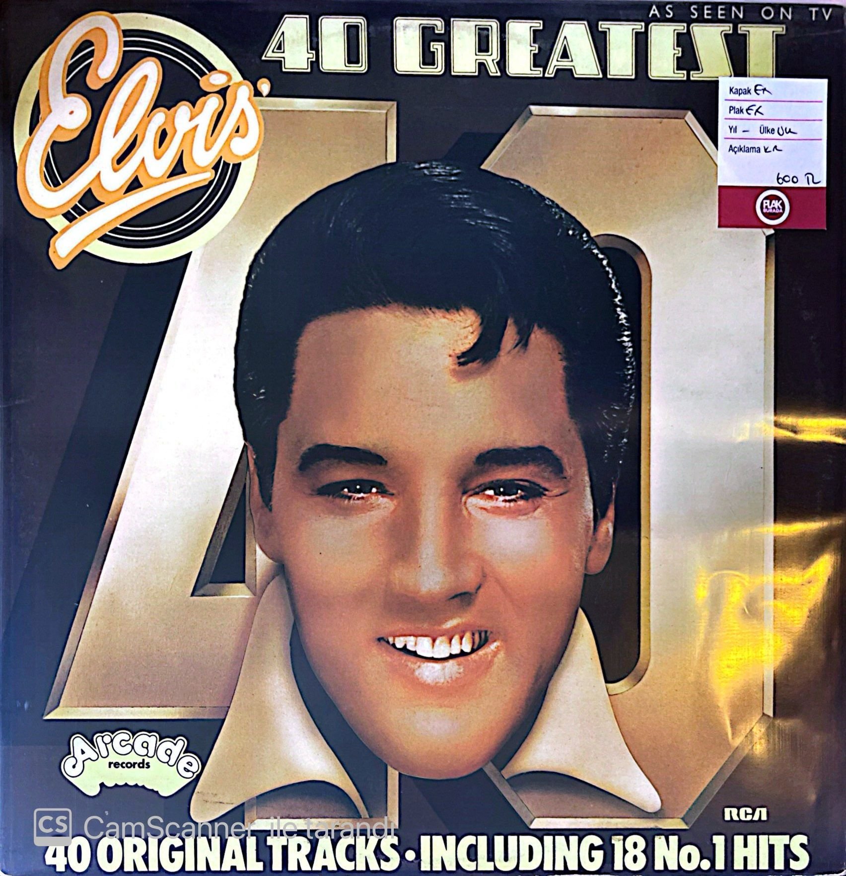 Elvis Presley  - Elvis' 40 Greatest Double LP