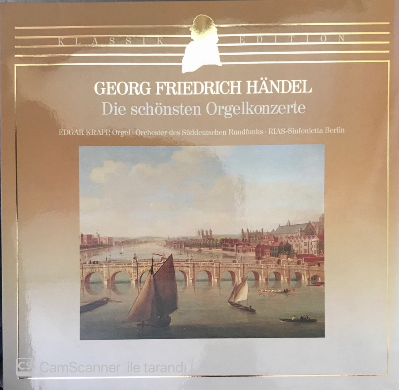 Georg Friedrich Handel Die Schönsten Orgelkonzerte LP