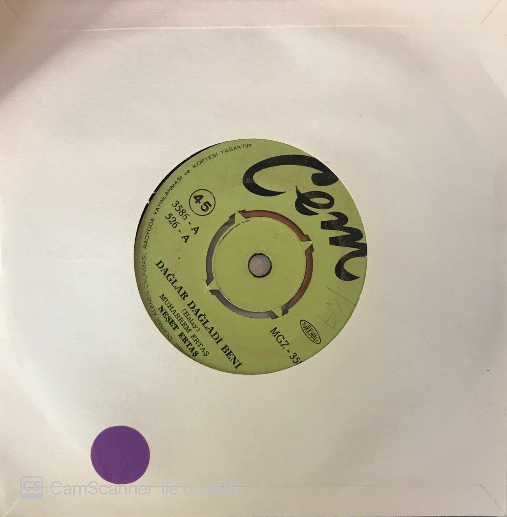 Neşet Ertaş Dağlar Dağladı Beni 45lik