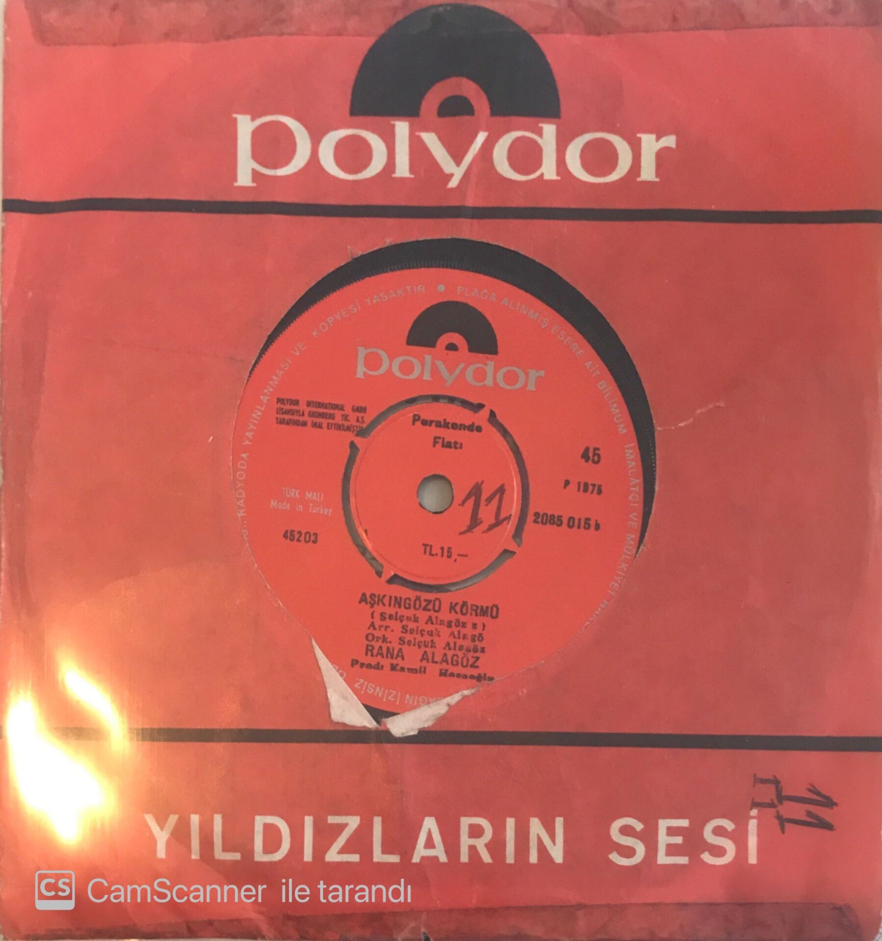 Rana Alagöz - Aşkın Gözü Kör Mü 45lik