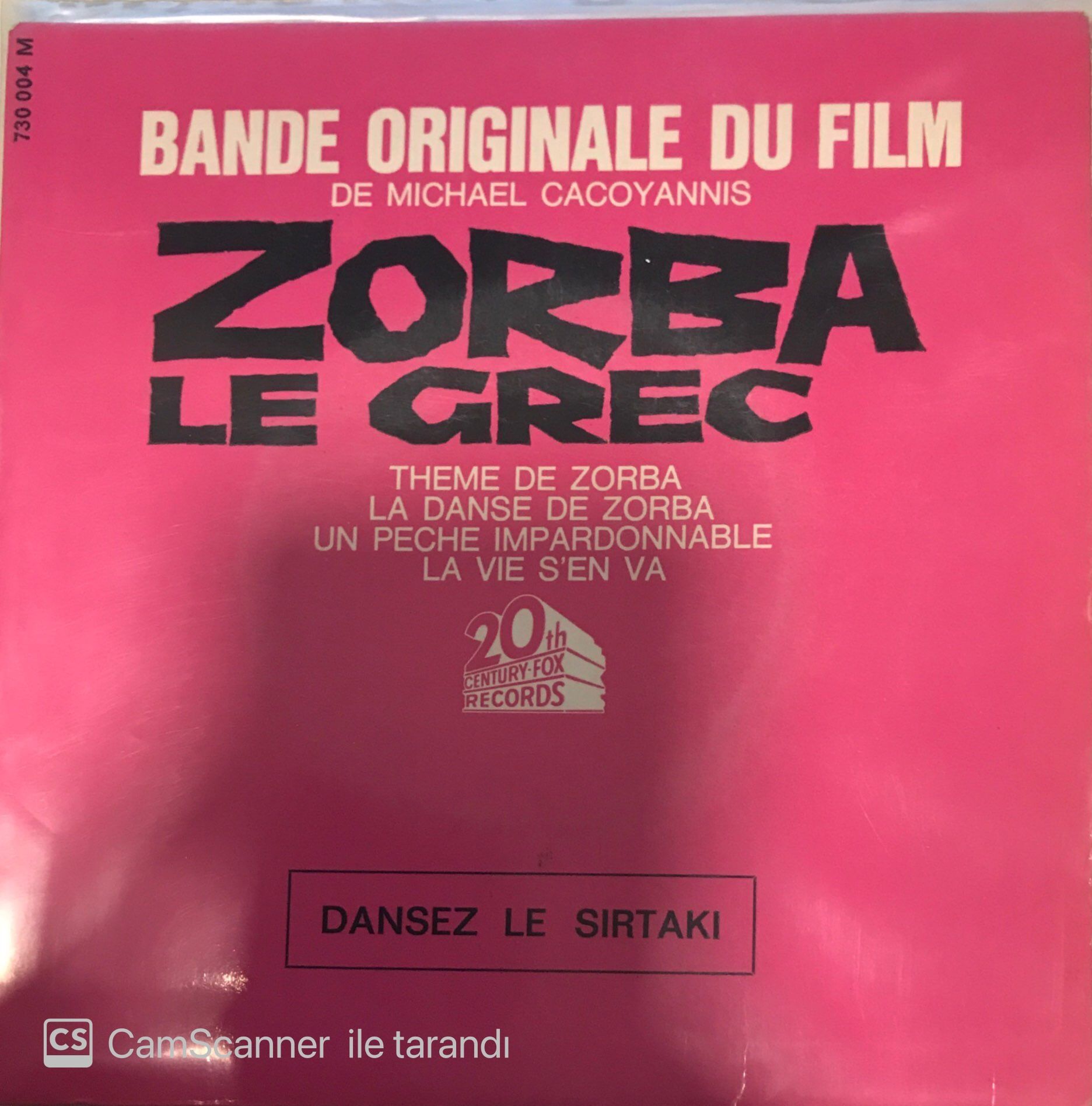 Bande Originale Du Film Zorba Le Grec 45lik