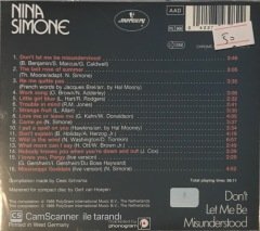 Nina Simone Don't Let Me Be Misunderstood CD