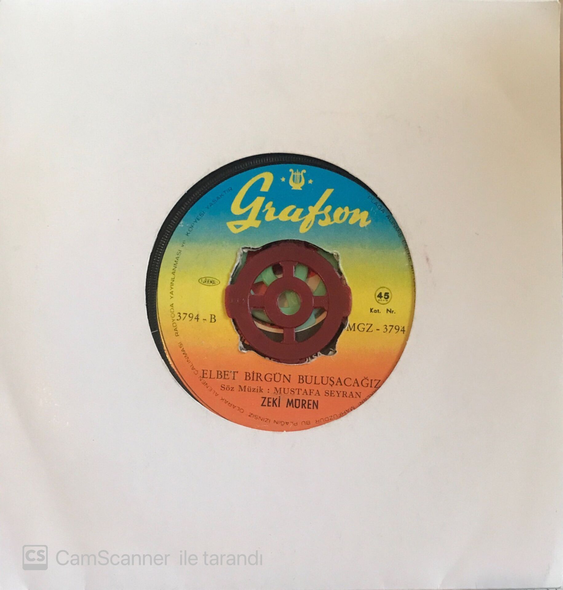 Zeki Müren - Elbet Birgün Buluşacağız 45lik
