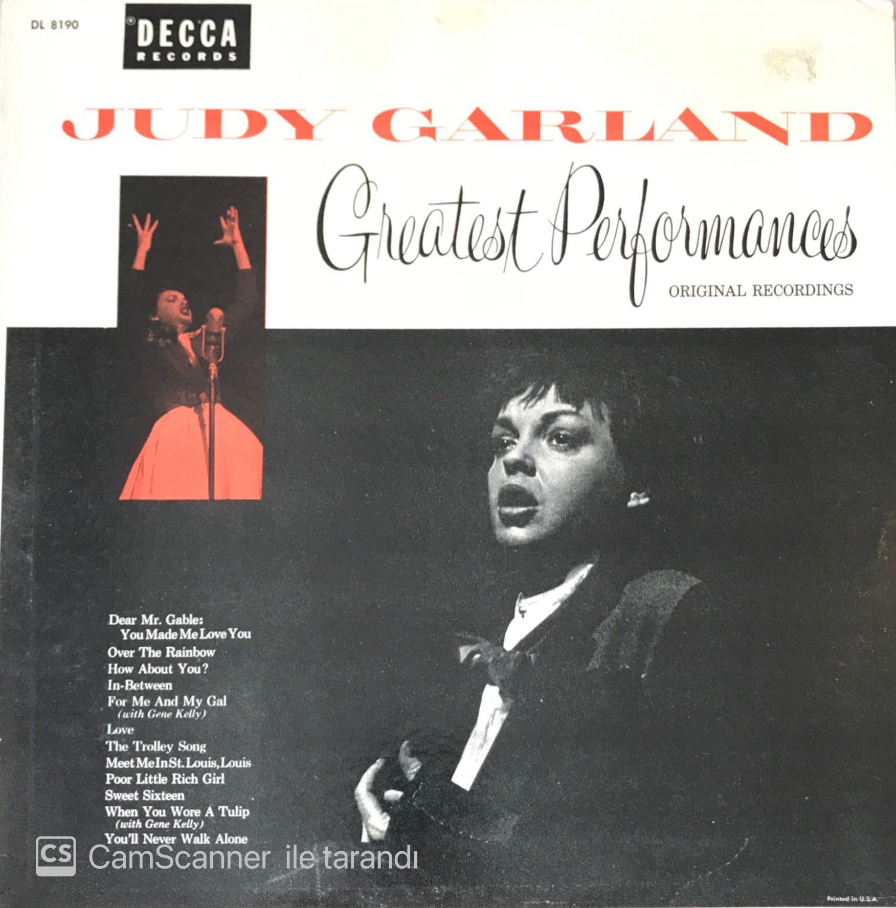 Judy Garland - Greatest Performances LP