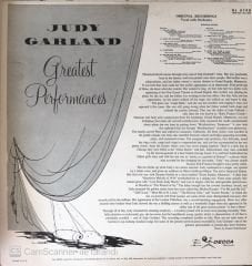 Judy Garland - Greatest Performances LP