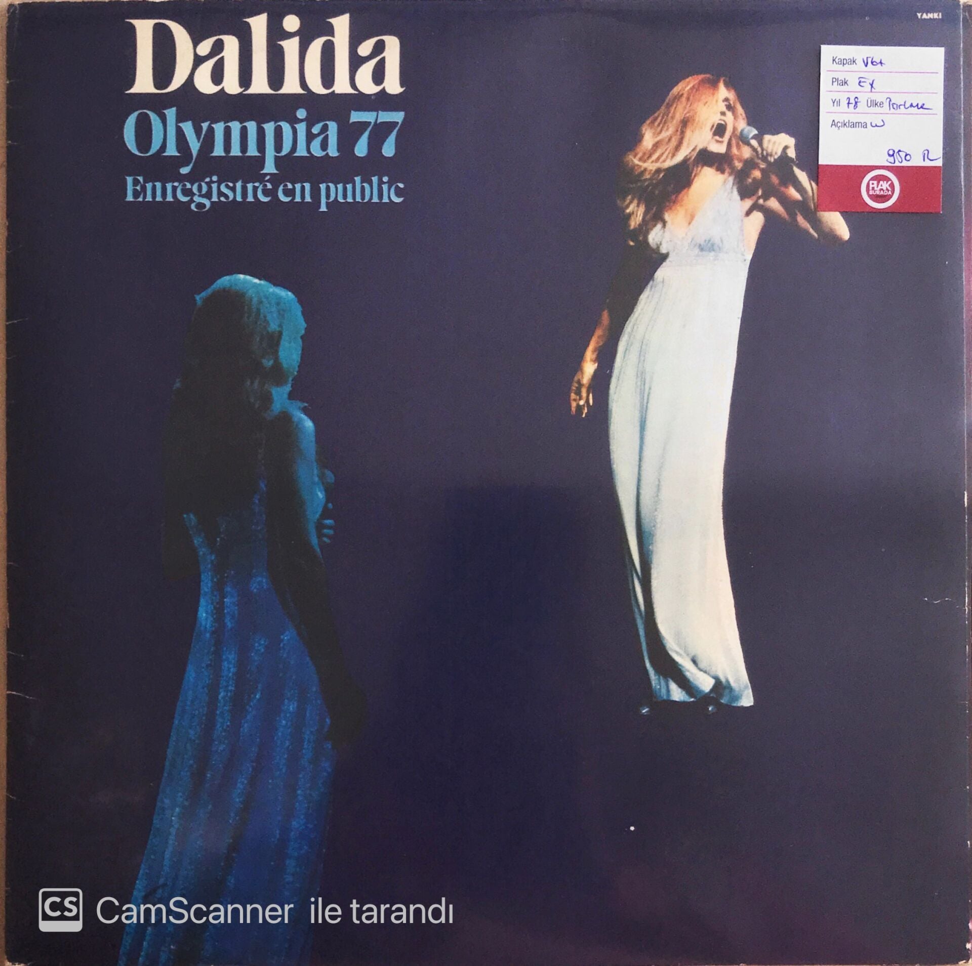 Dalida - Olympia 77 Enregistre En Public - LP