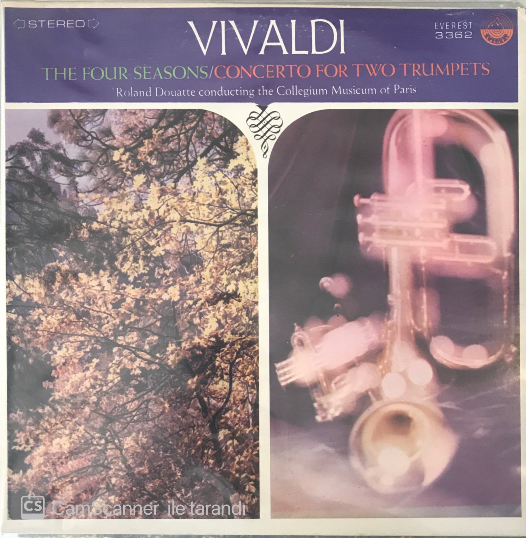 Vivaldi The Four Seasons / Concerto For Two Trumpets LP