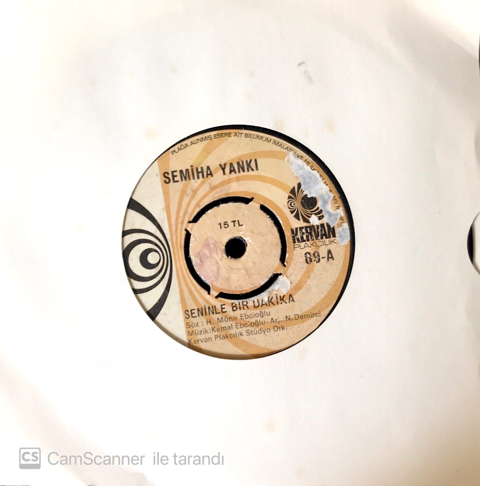 Semiha Yankı / Seninle Bir Dakika 45'lik