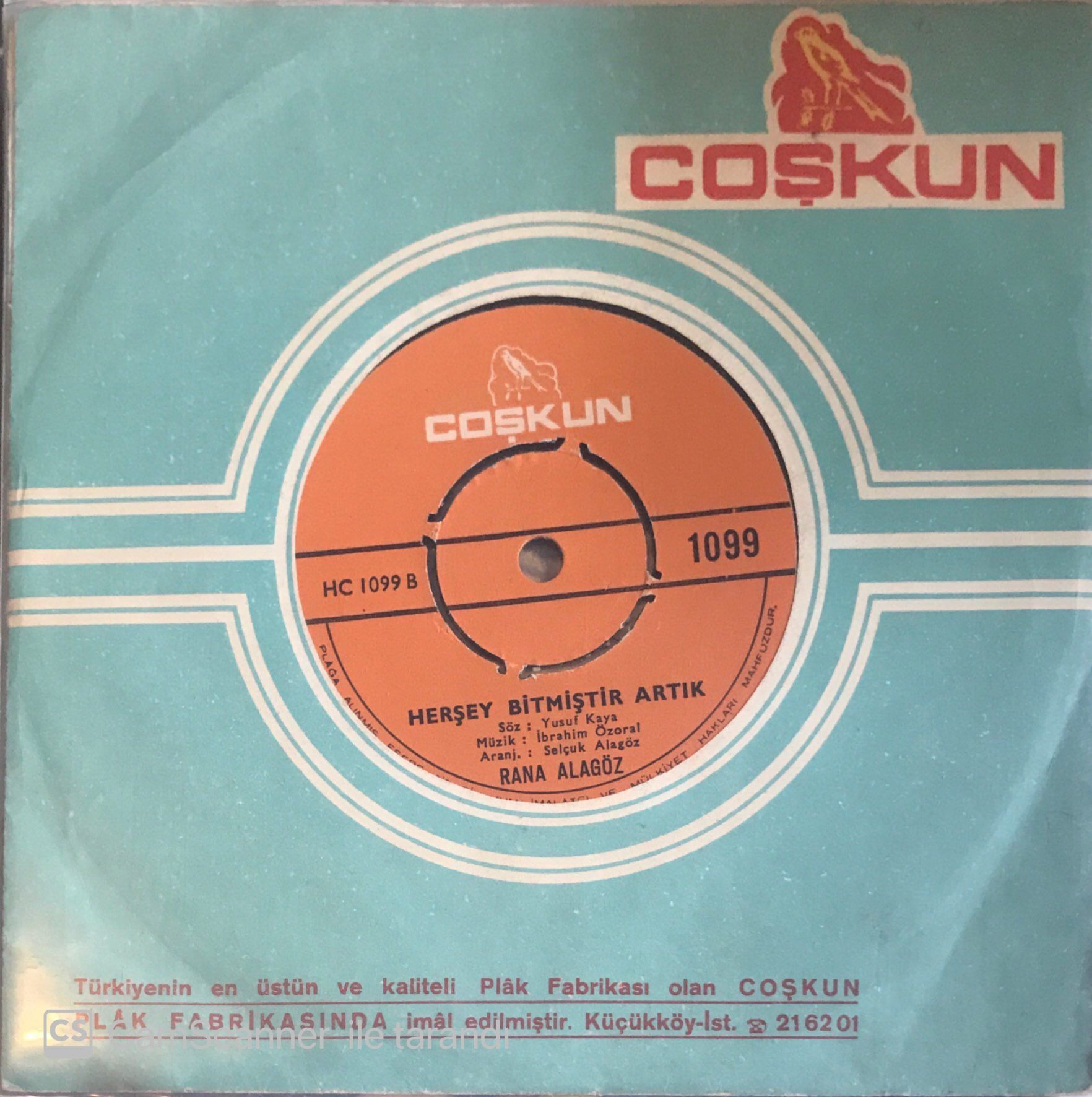 Rana Alagöz - Herşey Bitmiştir Artık 45lik