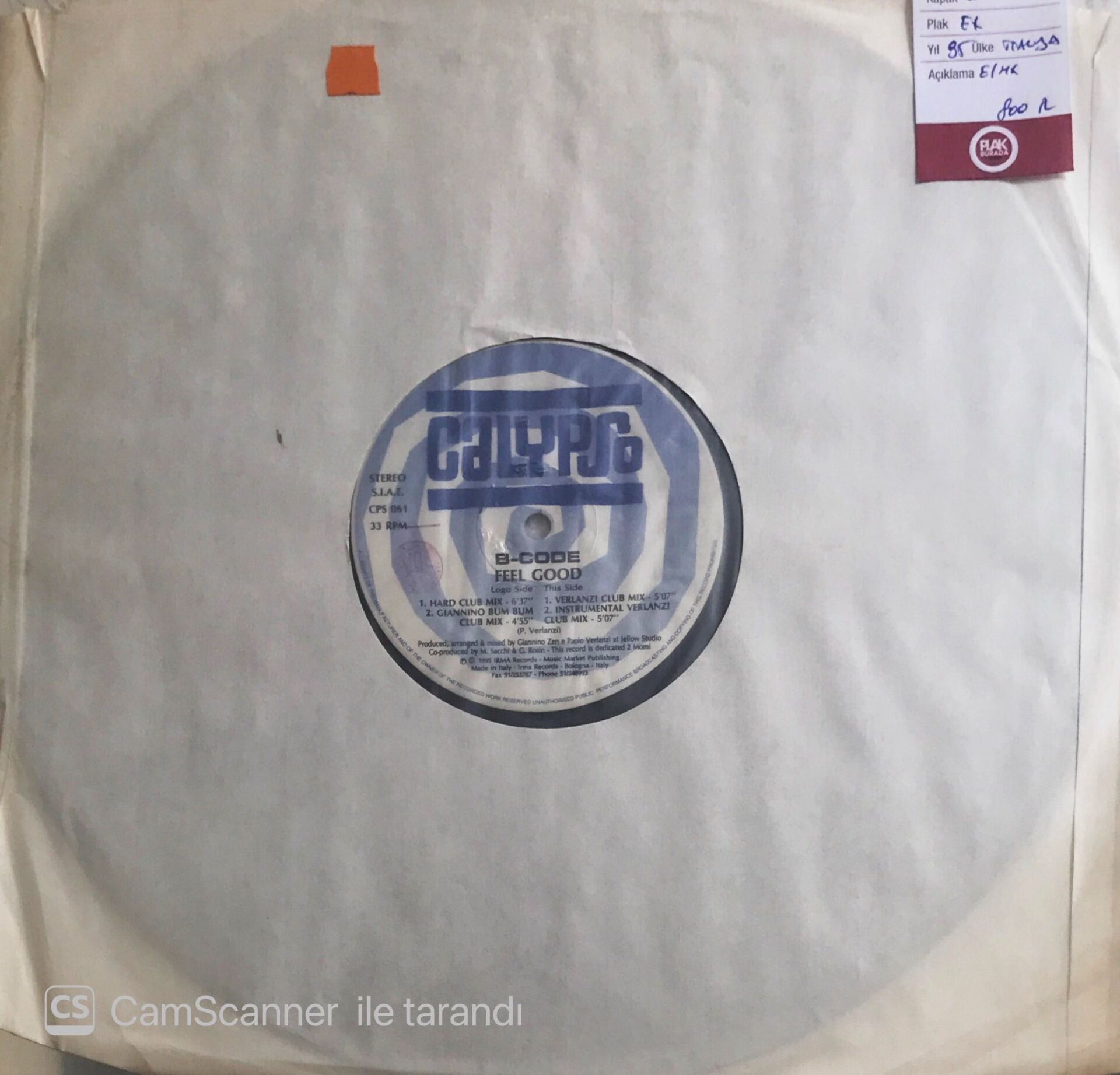 B-Code - Feel Good (Maxi Single) - LP