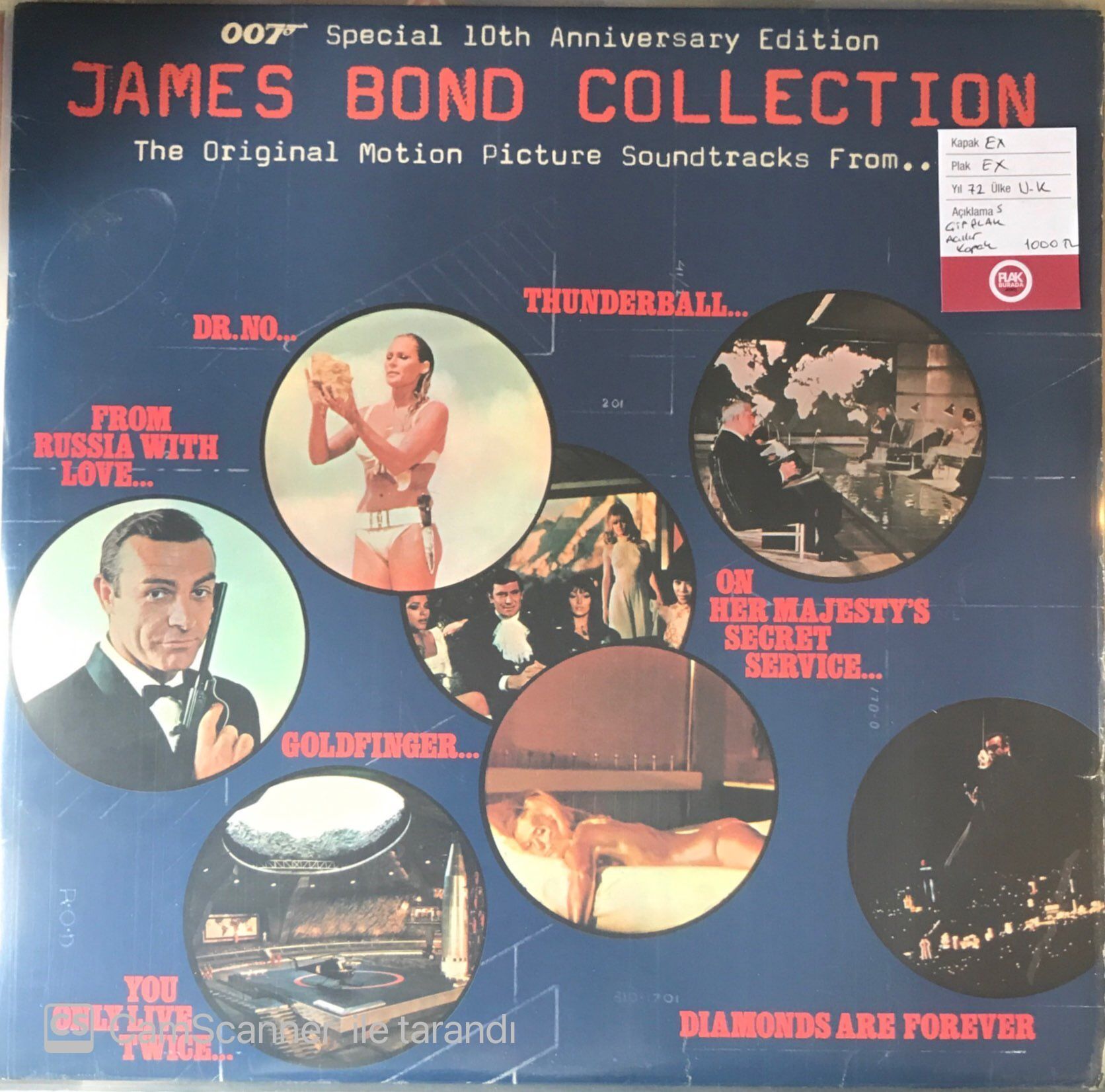 James Bond Collection 007 Special 10th Anniversary Edition Soundtrack Double LP