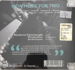 Ramberto Cammarughi New Music For Trio CD