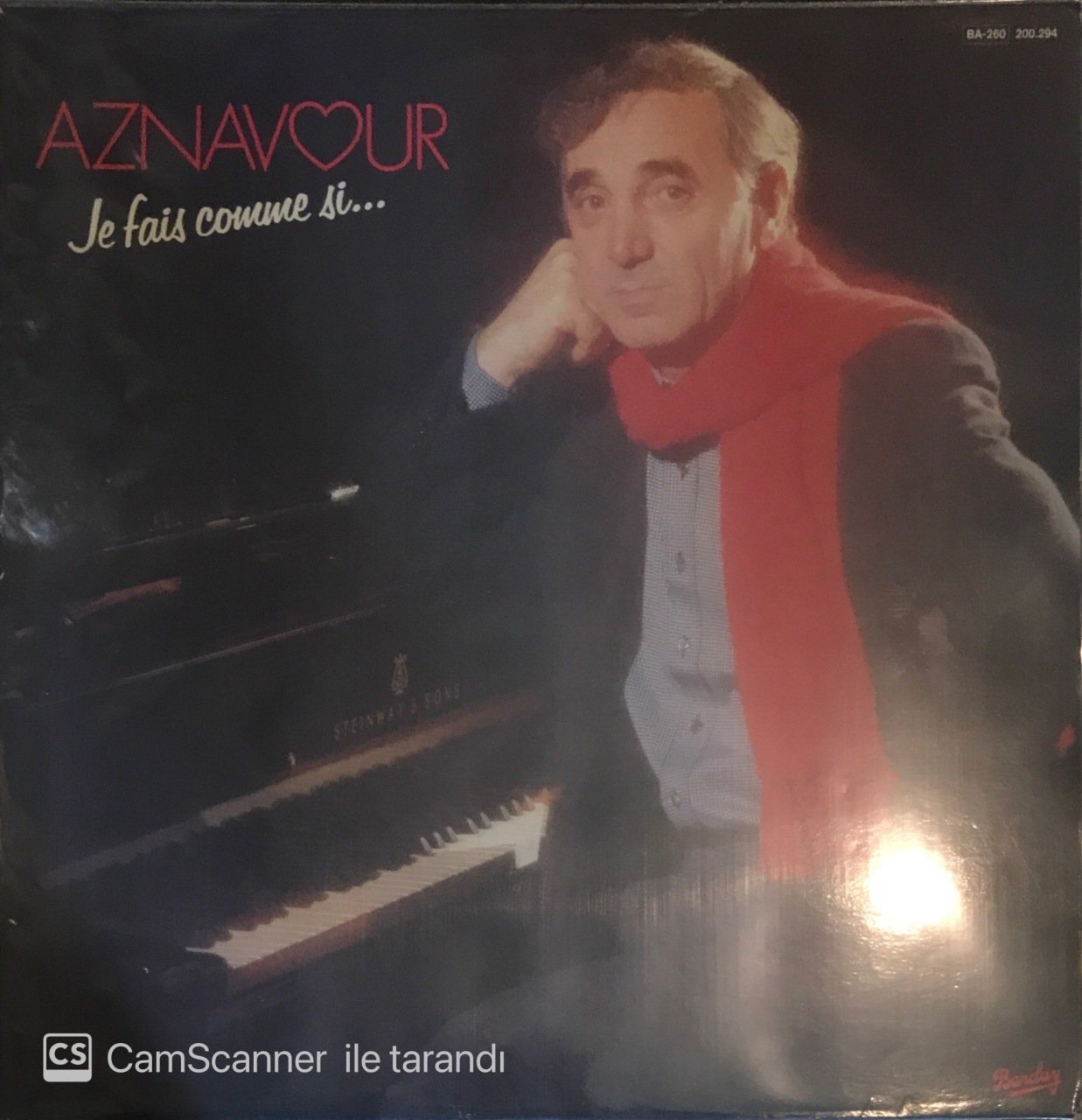 Charles Aznavour Je Fais Comme Si LP