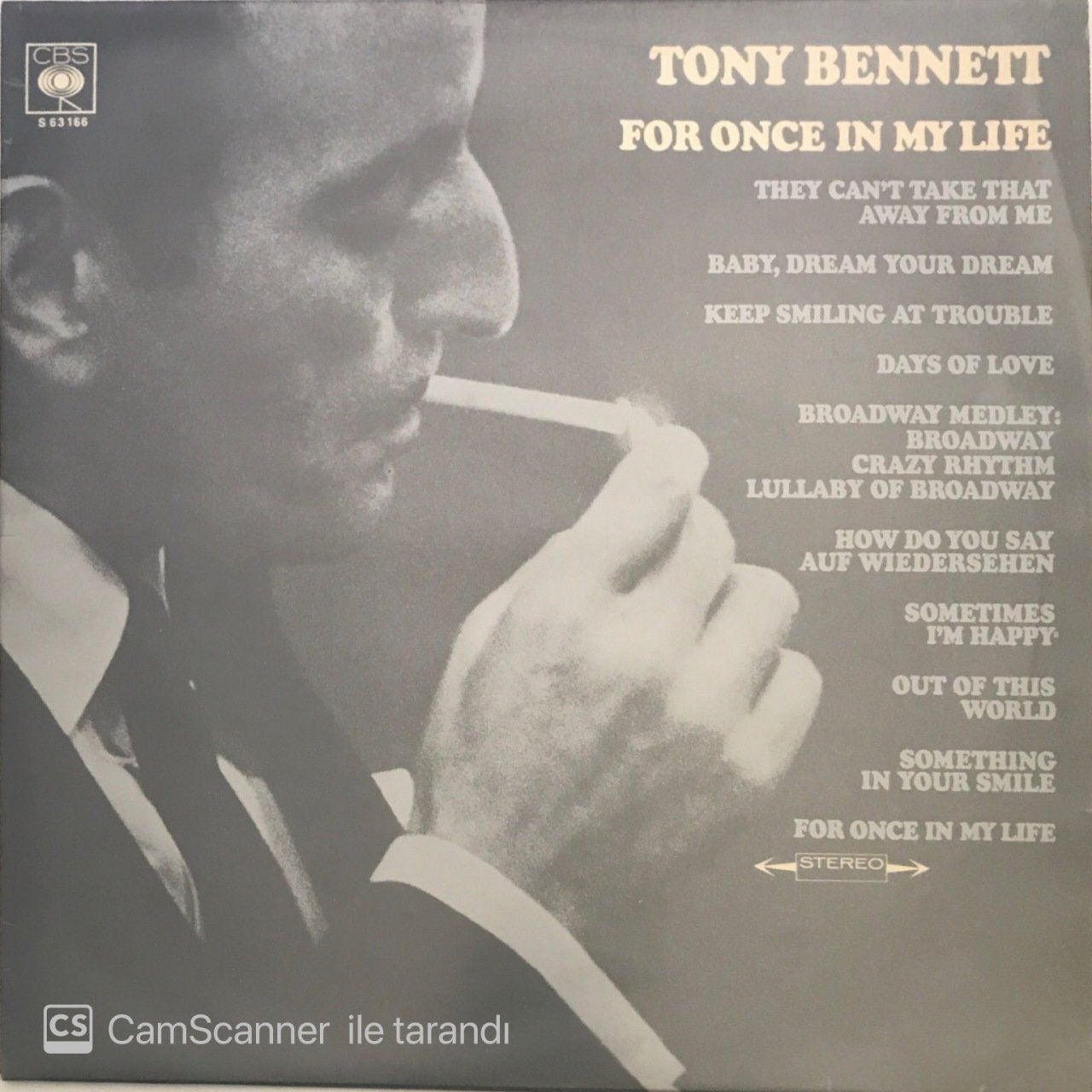 Tony Bennett For Once In My Life LP