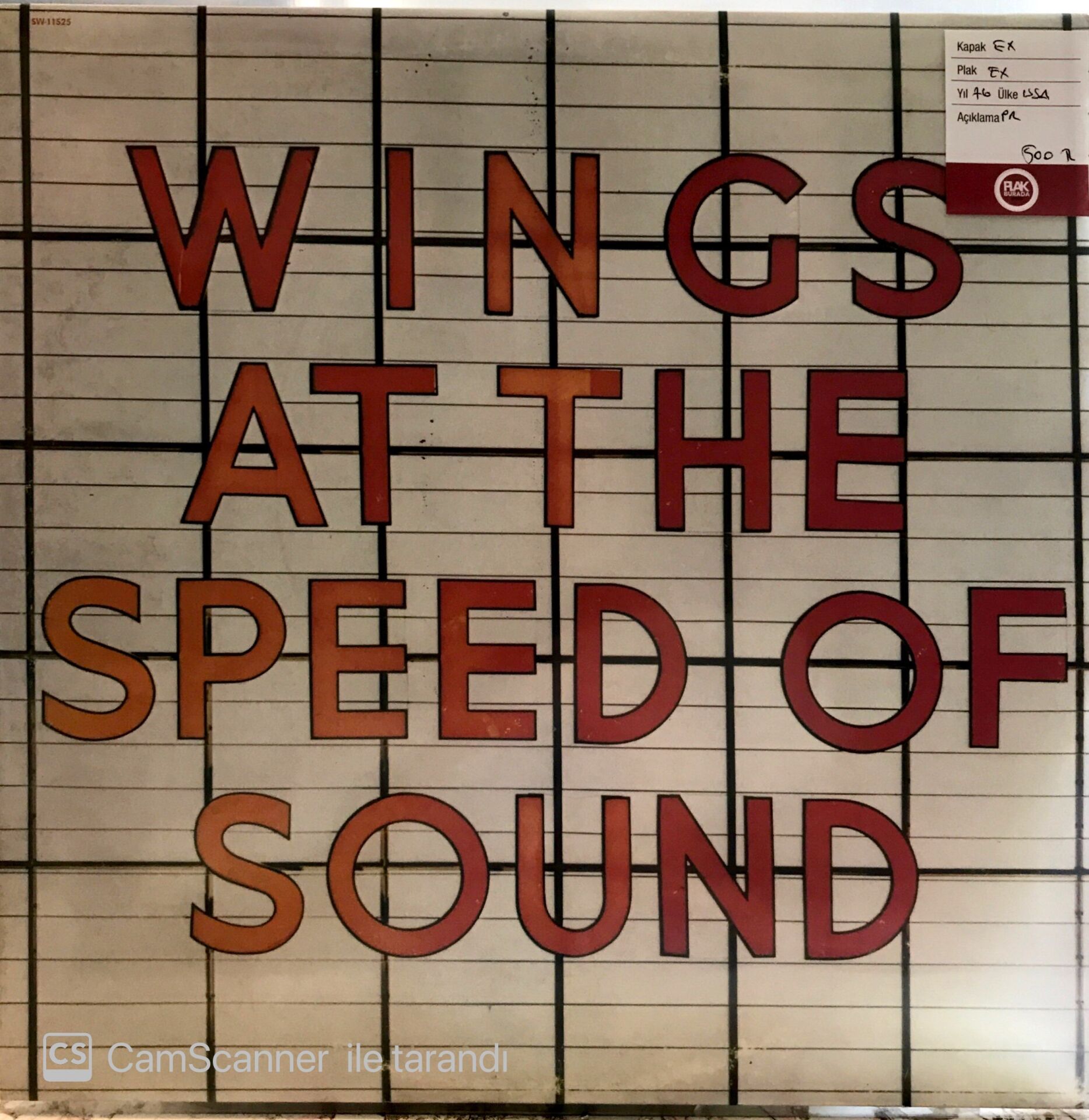 Wings At The Speed Of Sound LP