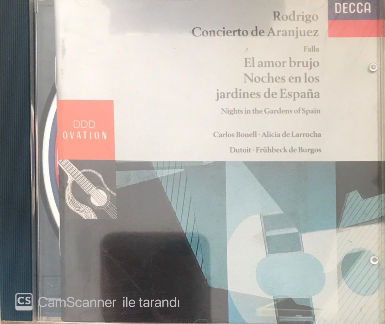 Concierto de Aranjuez Bonell&Dutoit&Burgos CD