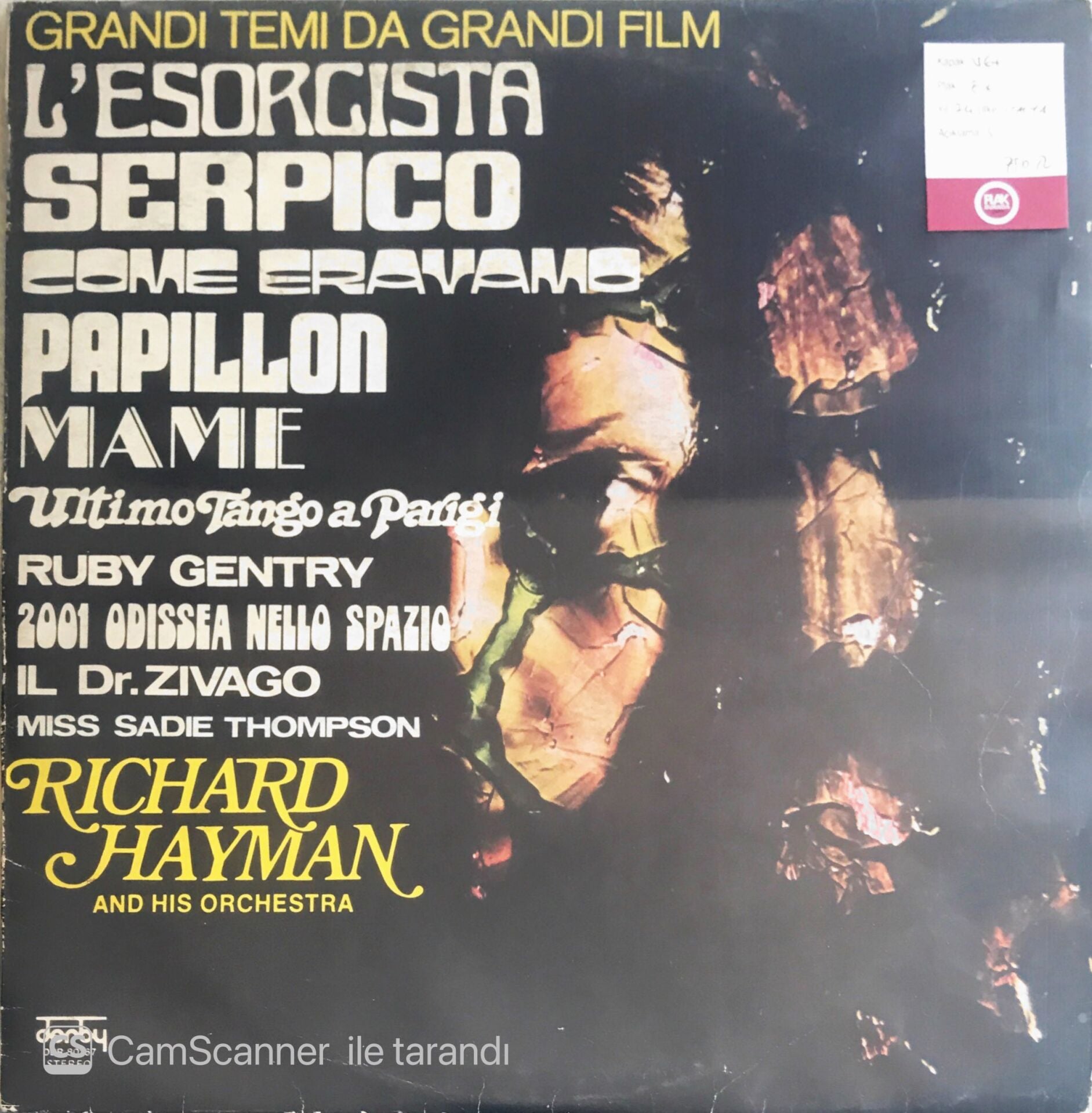 Richard Hayman And His Orchestra - Grandi Temi Da Grandi Film - LP