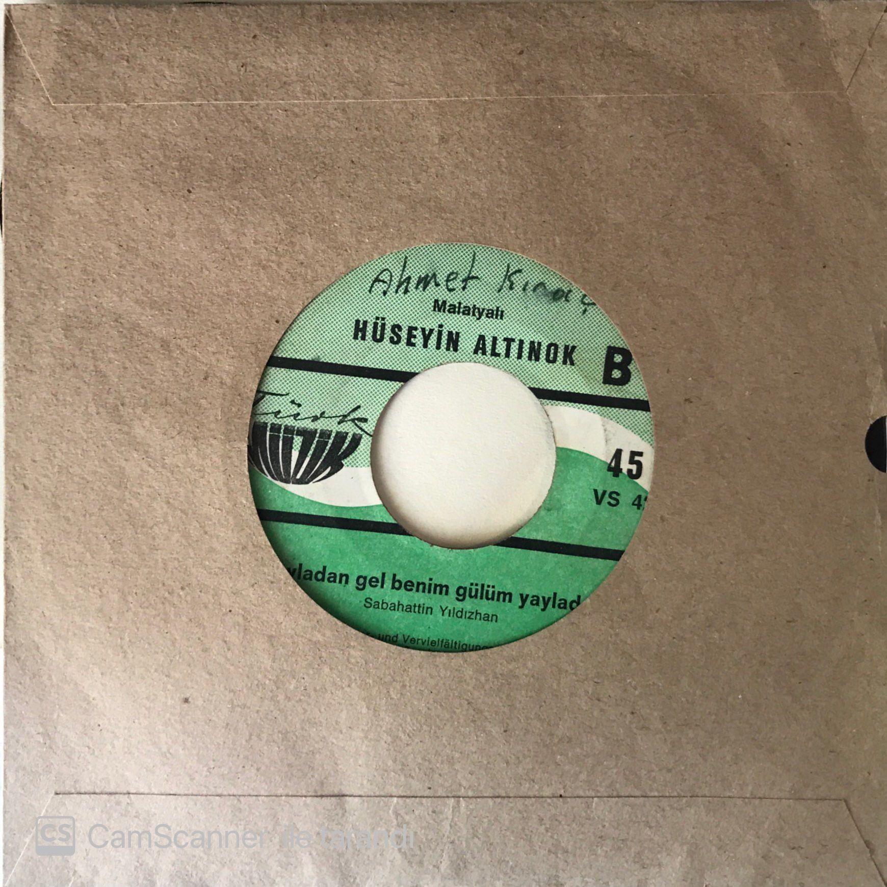 Hüseyin Altınok - Hasret Kaldım Vatanıma Elime 45lik