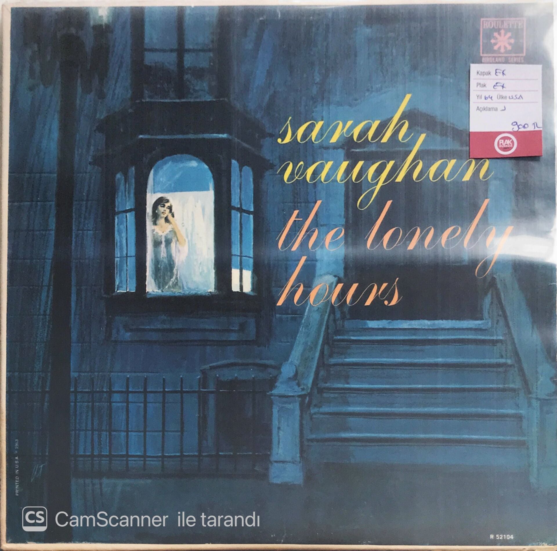 Sarah Vaughan - The Lonely Hours - LP