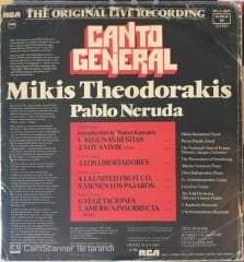 Mikis Theodorakis Pablo Neruda Canto General Live LP