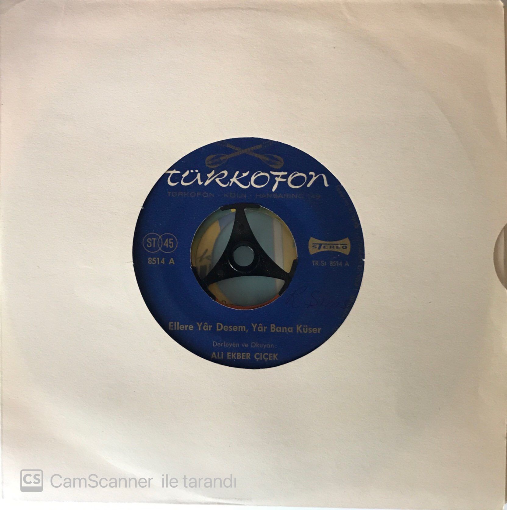 Ali Ekber Çiçek - Ellere Yar Desem Yar Bana Küser 45lik