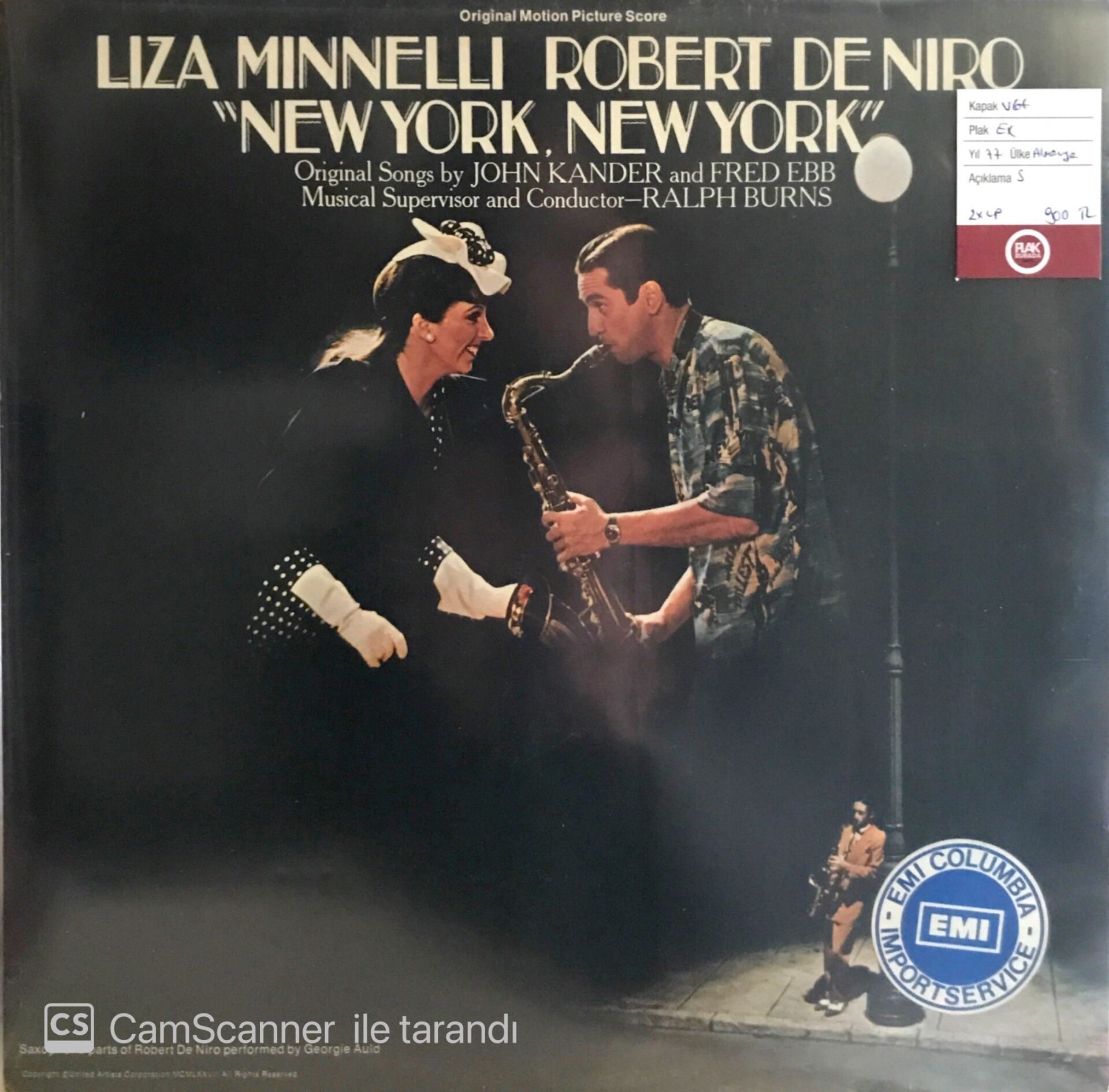 Liza Minnelli, Robert De Niro – New York, New York (Original Motion Picture Score) Double LP