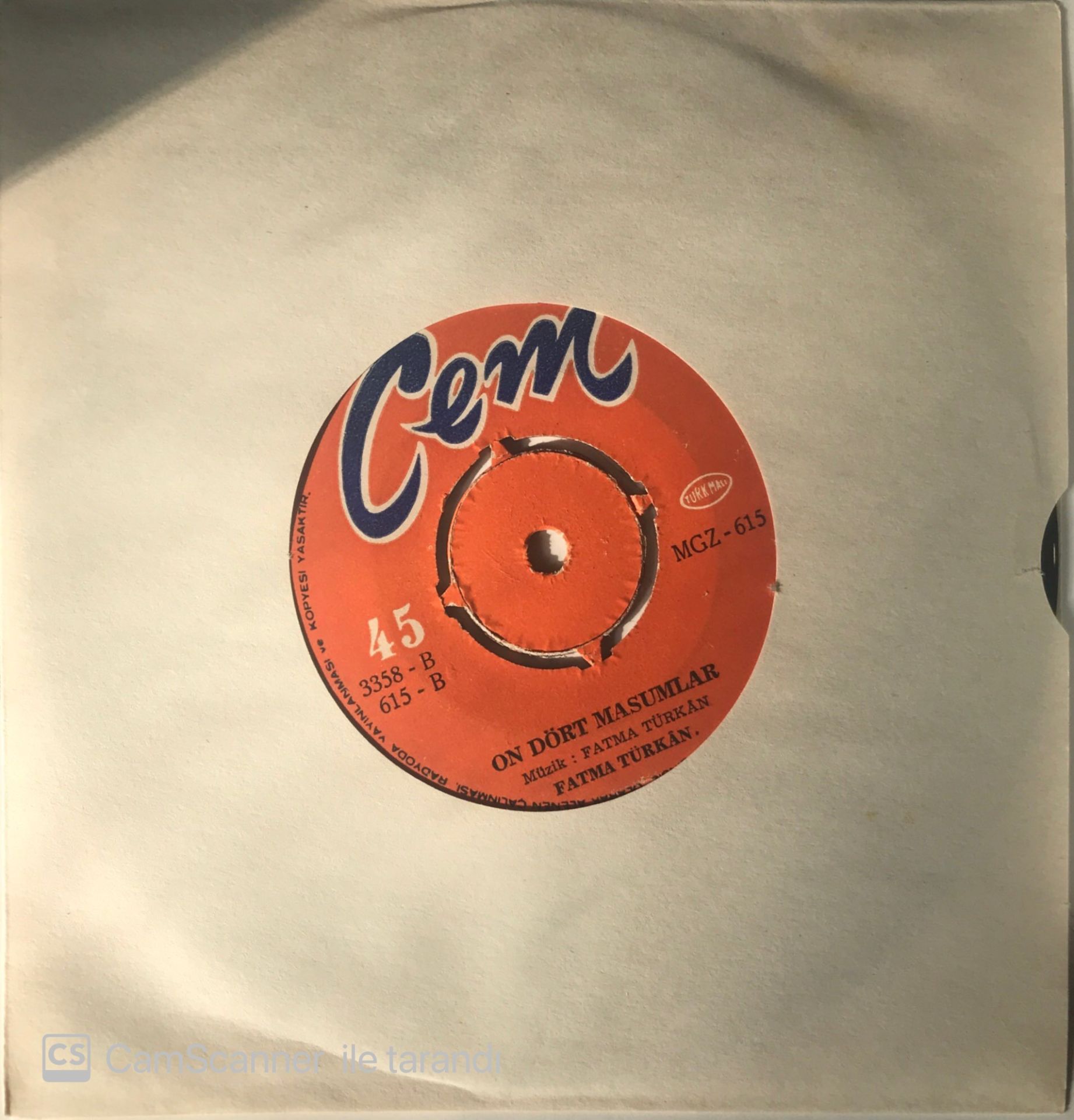 Fatma Türkan On Dört Masumlar 45lik