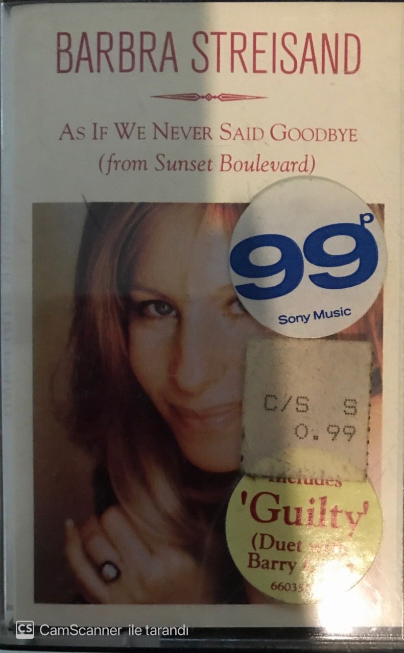 Barbra Streisand As If We Never Saıd Goodbye KASET