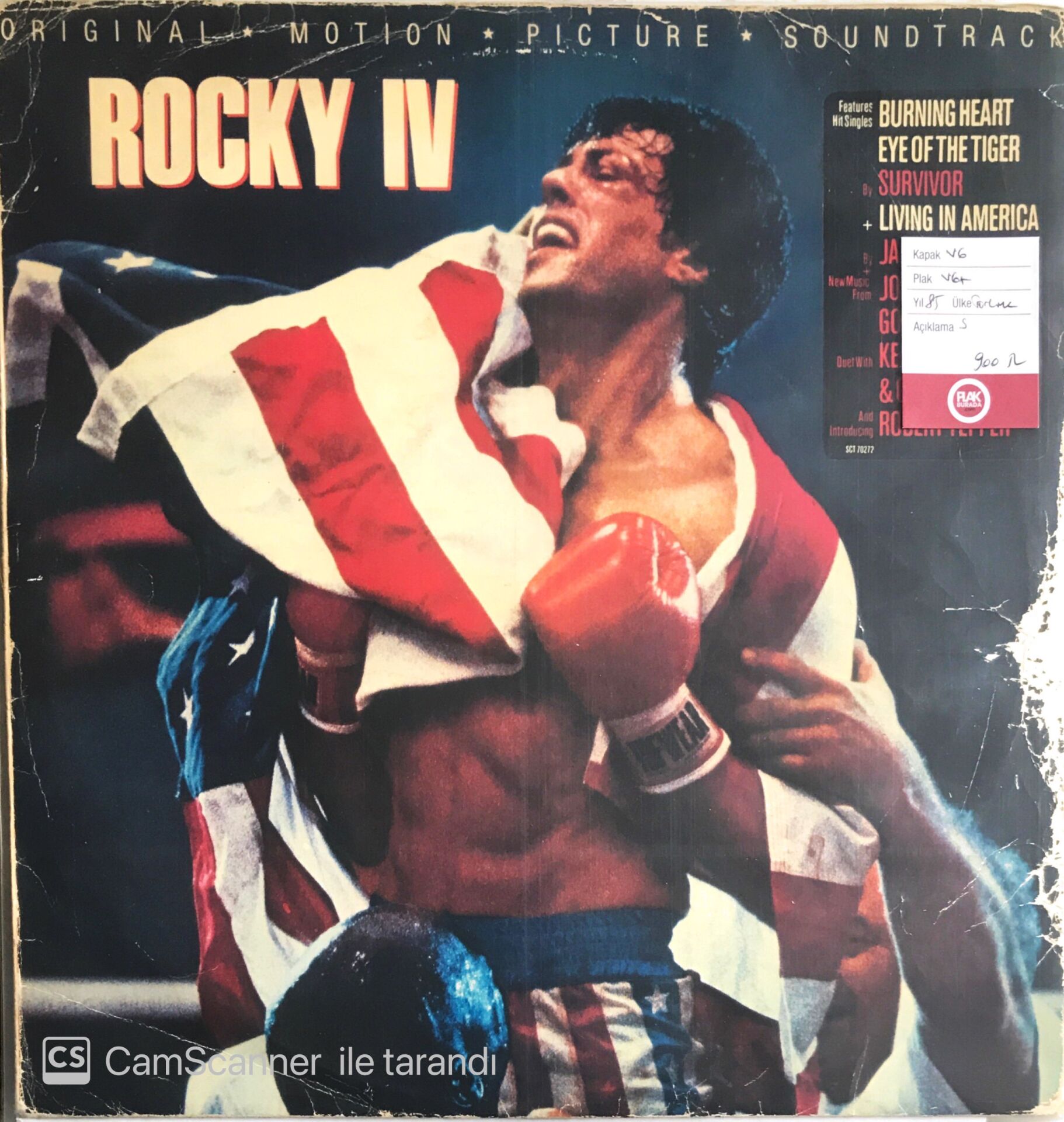 Original Motion Picture Soundtrack Rocky IV LP