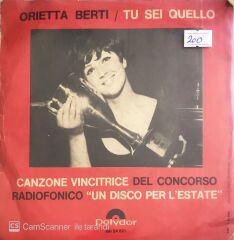 Orietta Berti - Tu Sei Quello/Se Per Caso - 45'lik