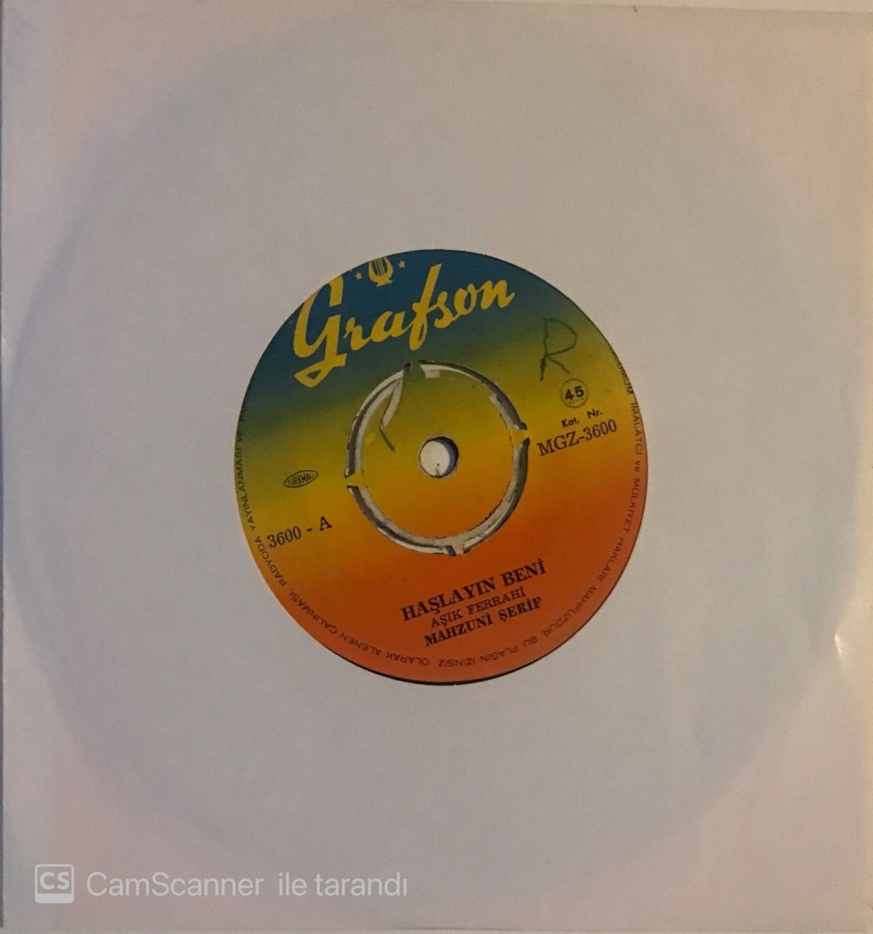 Aşık Mahzuni Şerif Haşlayın Beni 45lik