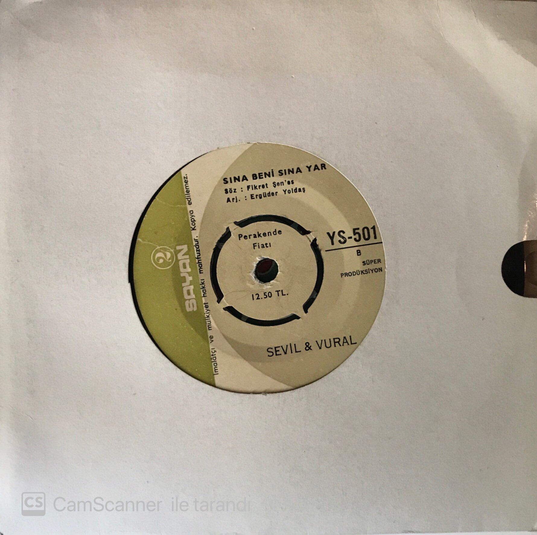 Sevil & Vural - Sına Beni Sına Yar 45lik