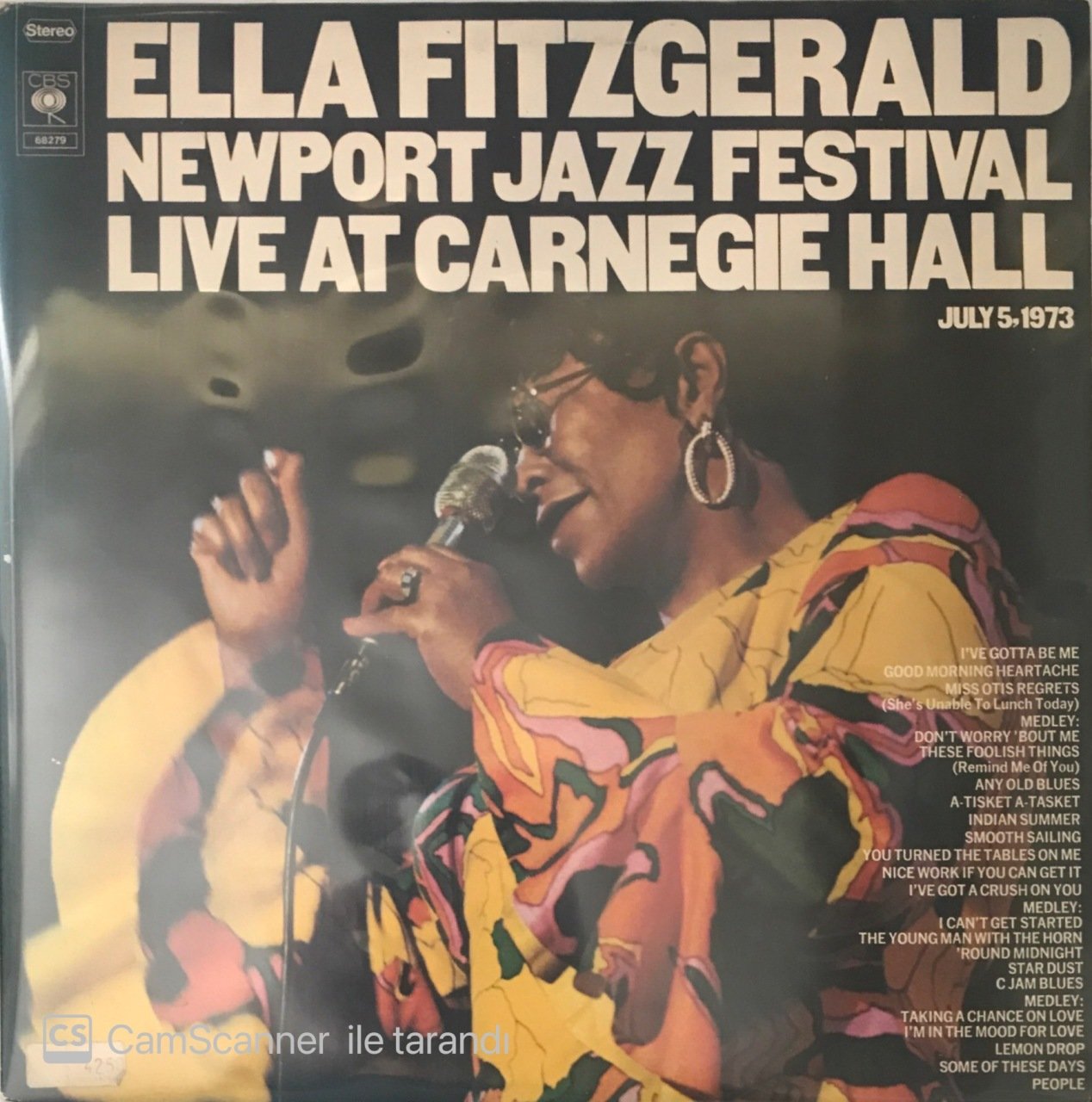 Ella Fitzgerald Newport Jazz Festival Live At Carnegie Hall Jull 5-1973 Double LP