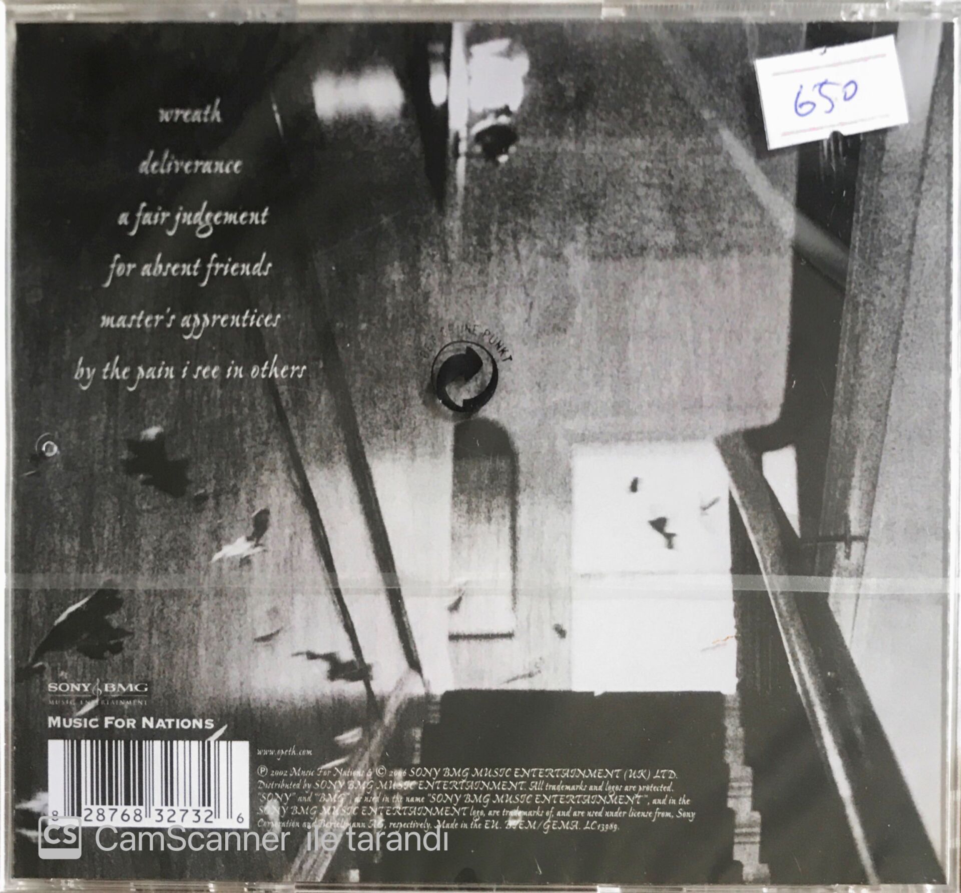 Opeth - Deliverance - CD Plak Satın Al