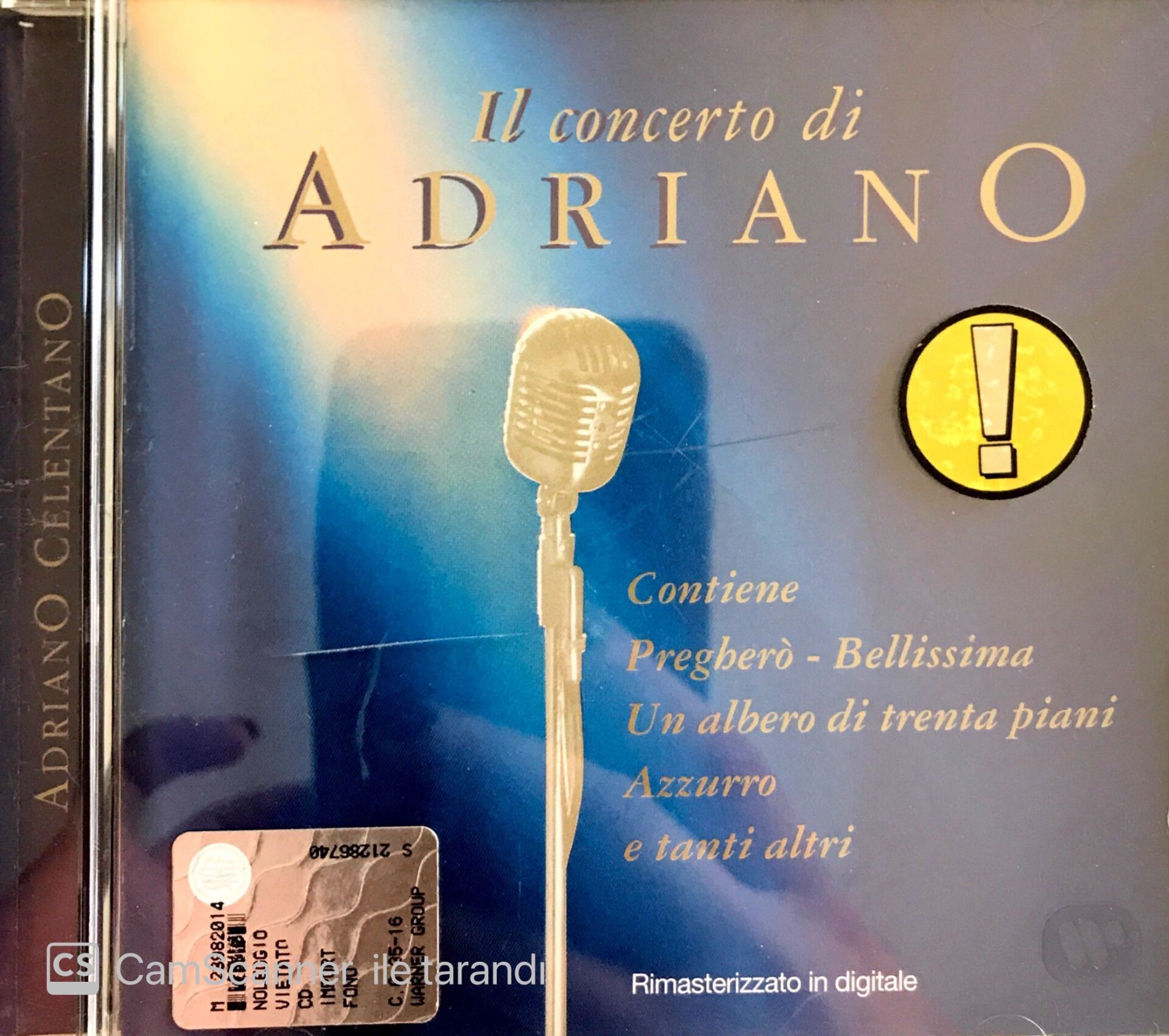 Adriano Celentano /Il Concerto Di Adriano CD