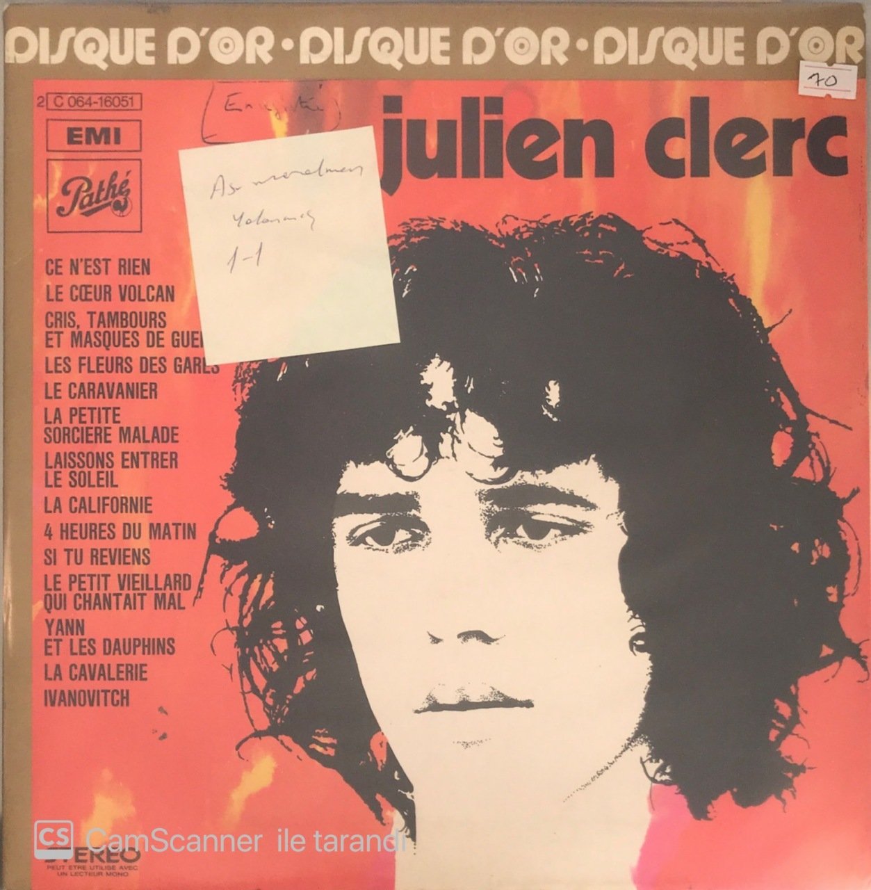 Julien Clerc Le Disque D'or De LP