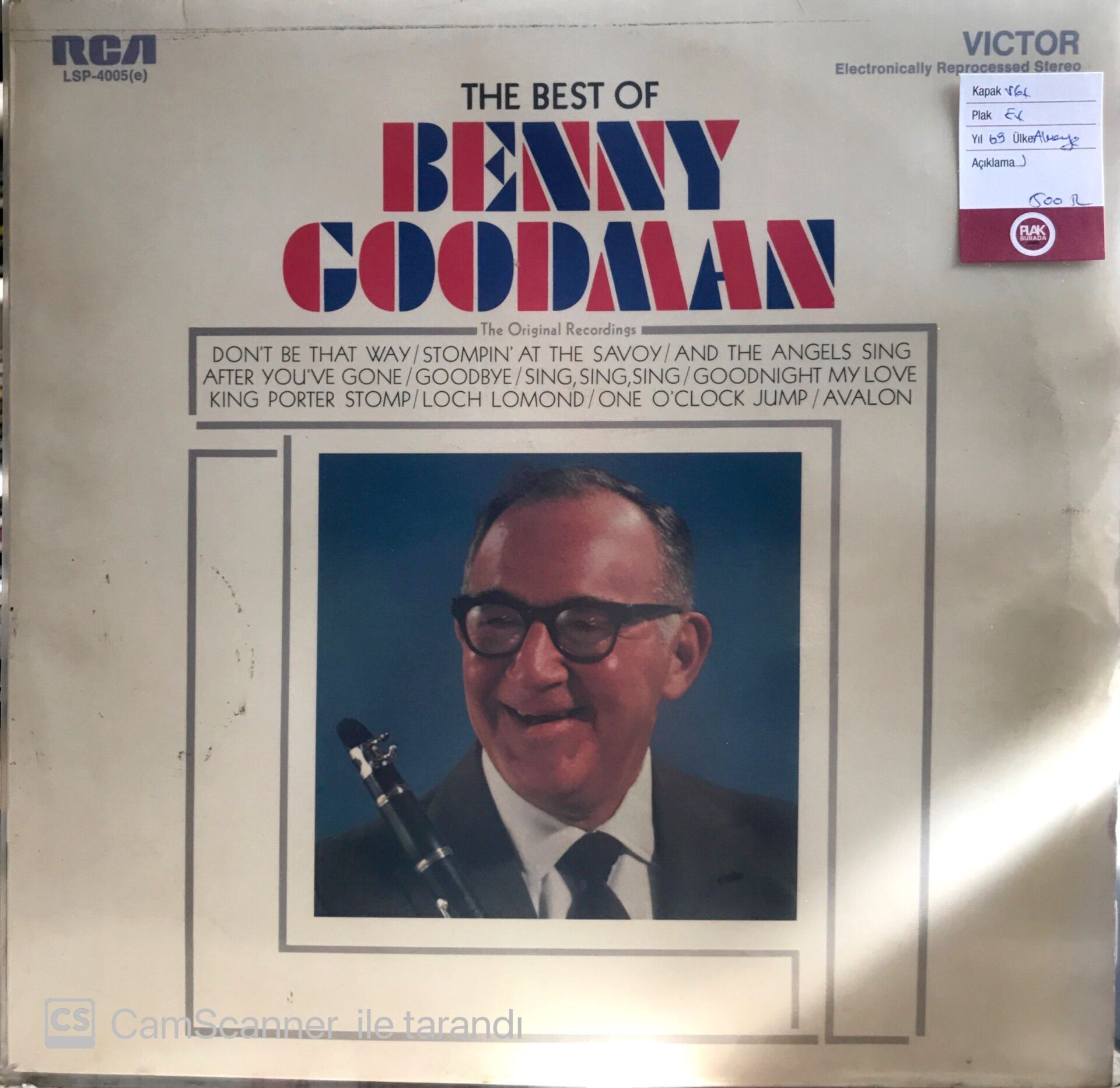 The Best of Benny Goodman LP
