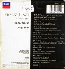 Liszt - Piano Works - Jorge Bolet - CD